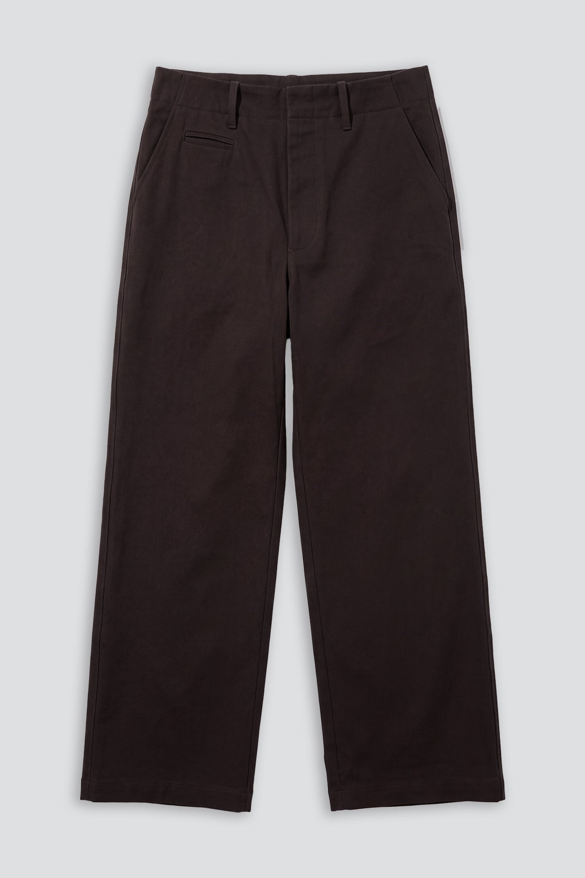 Dark Brown Twill Full Pant