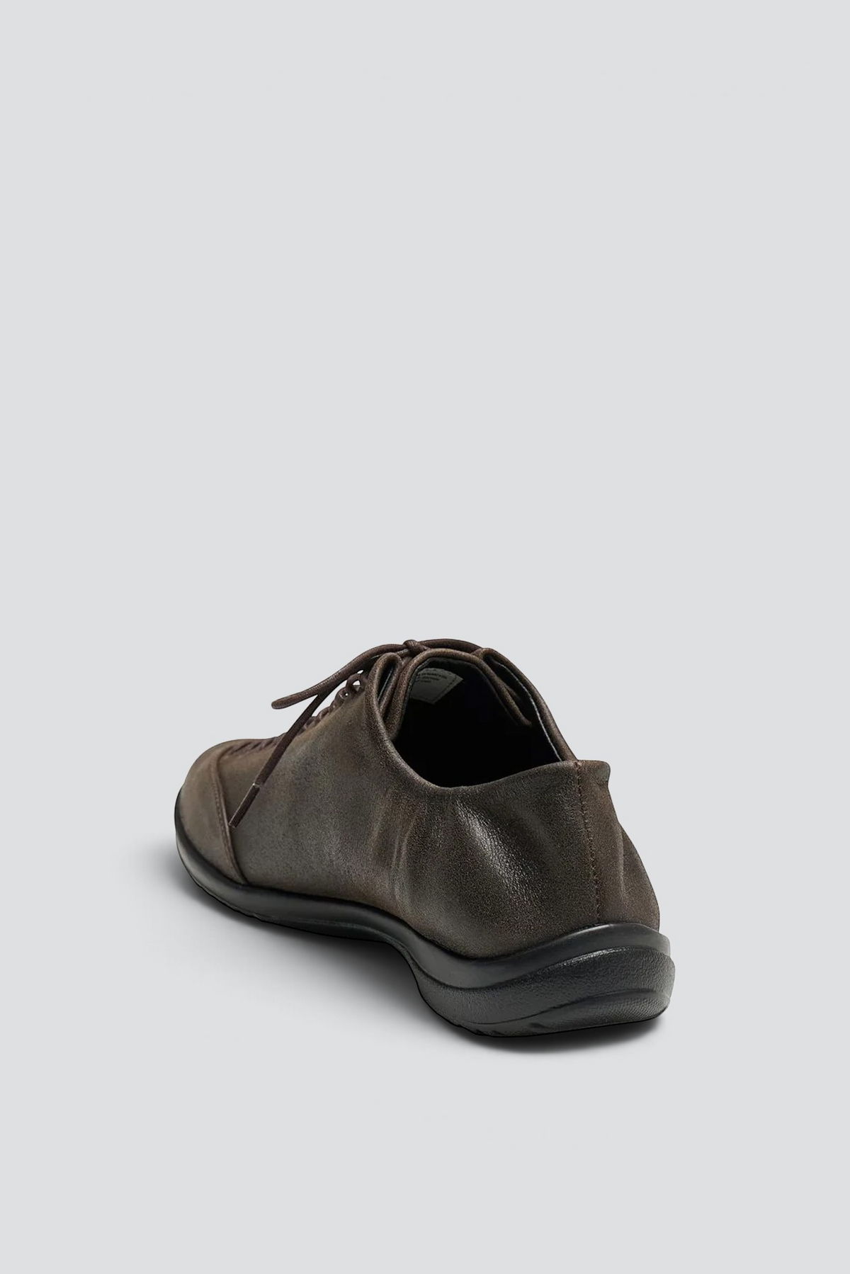 Dark Brown Vibram Lace Up Sneakers