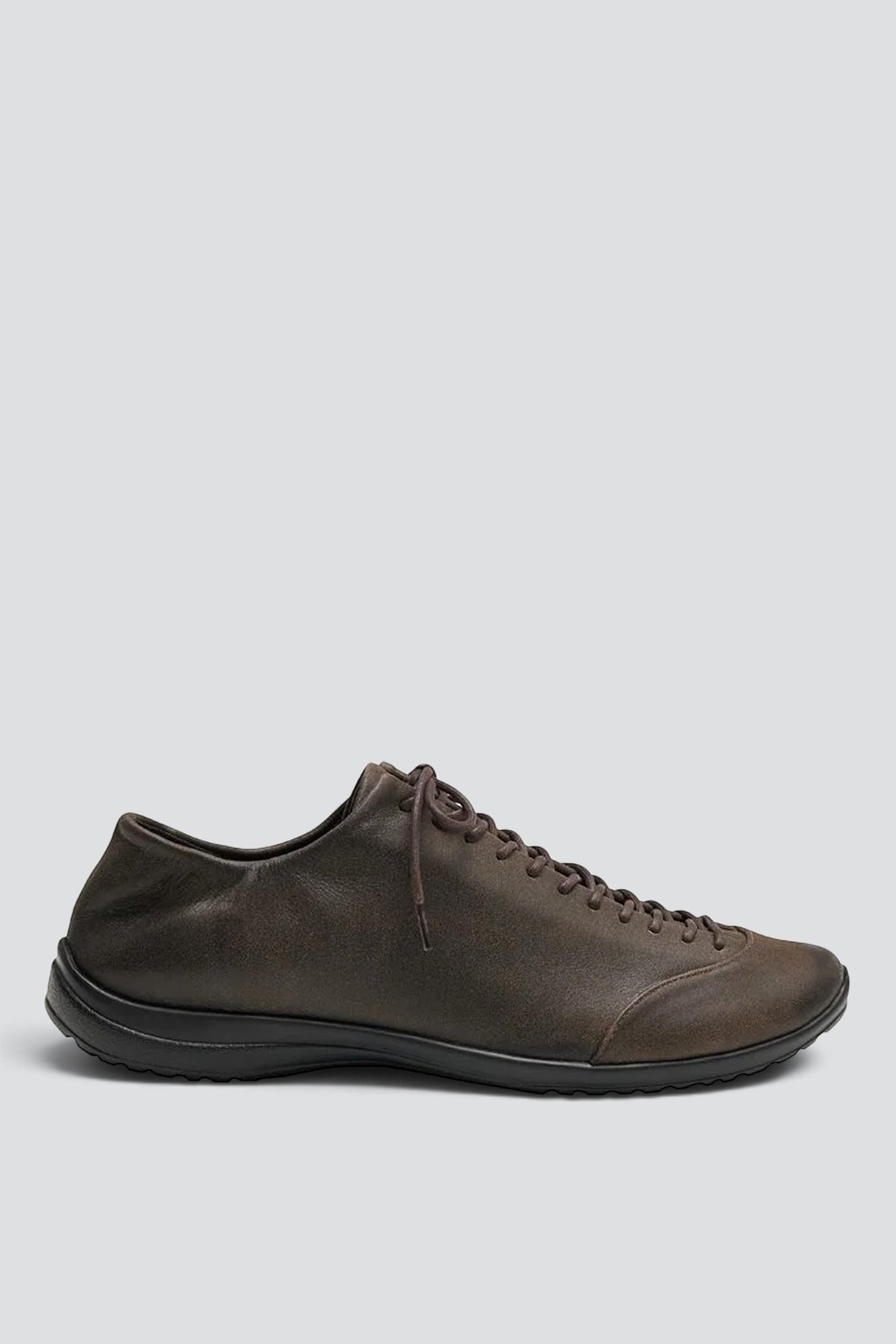 Dark Brown Vibram Lace Up Sneakers