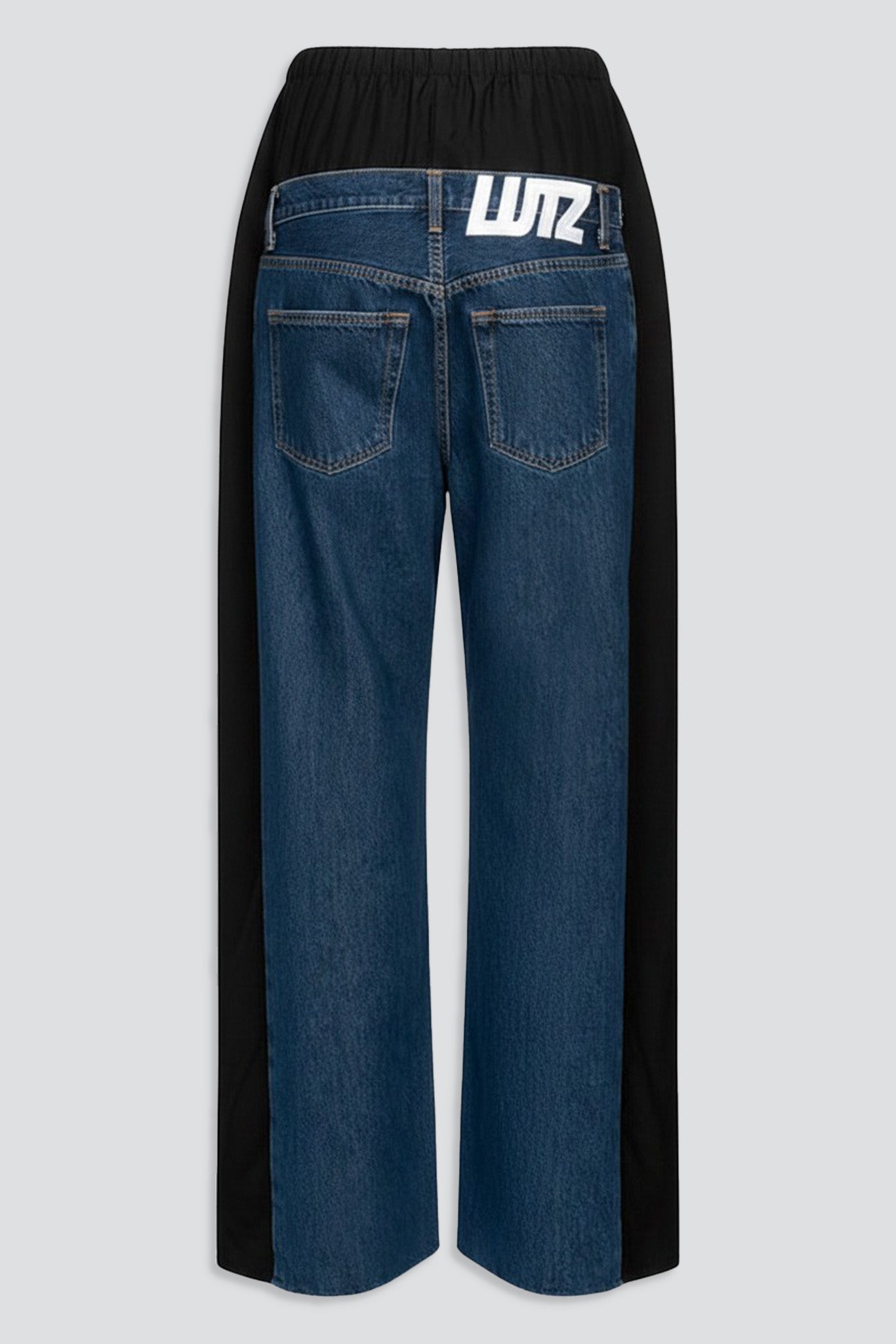 Dark Denim/Black Low Denim Pants