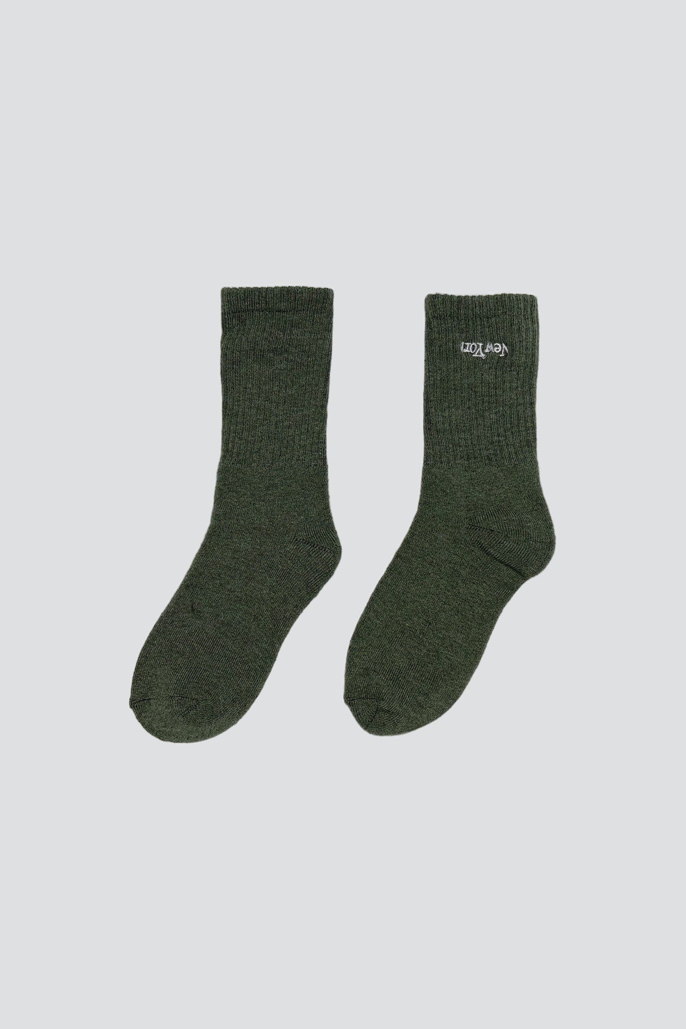 Dark Green New York Logo Sock