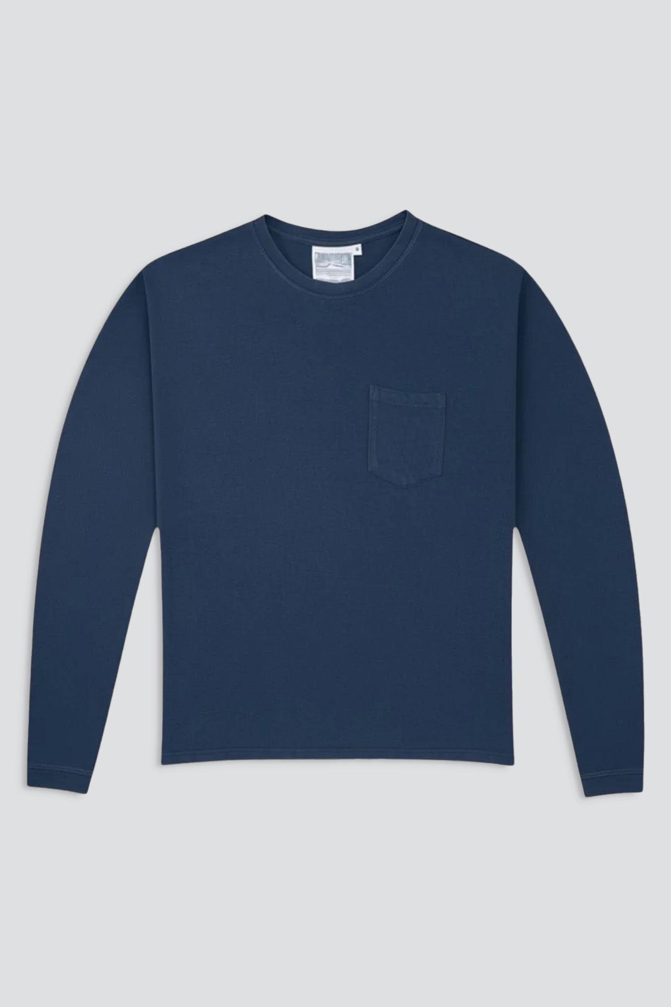 Deep Indigo Baja Long Sleeve Pocket Tee