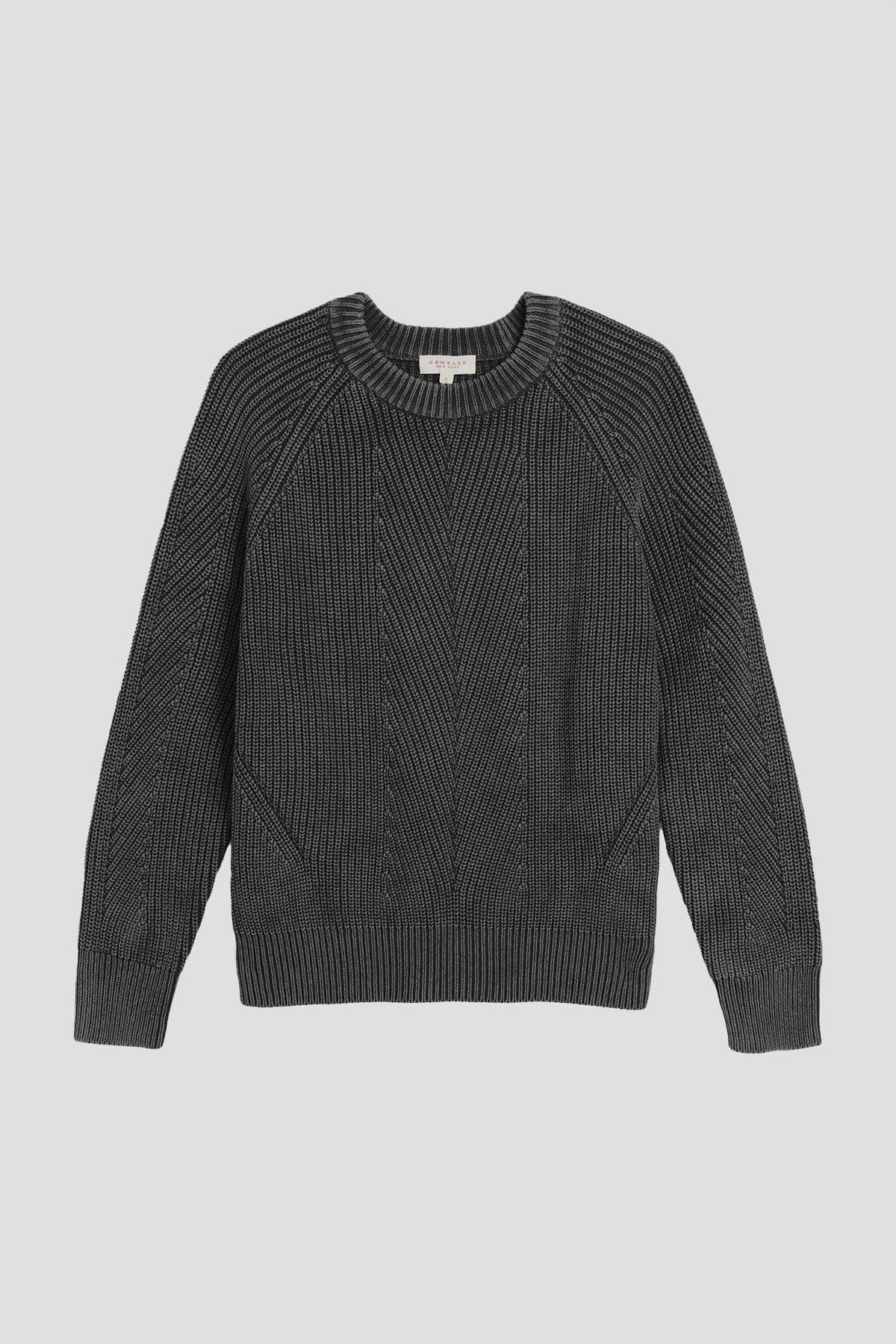 Black Chelsea Washed Cotton Sweater