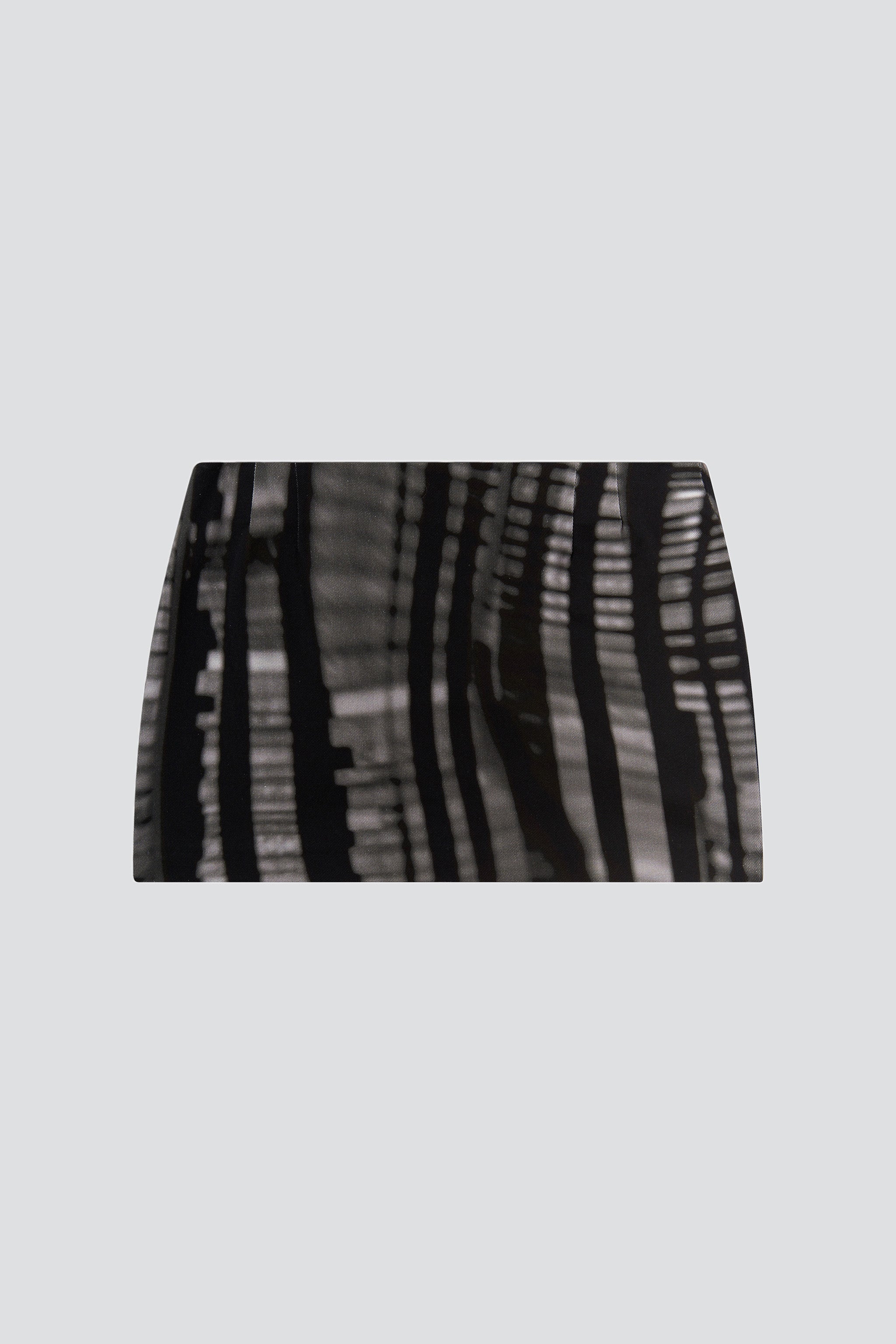 Denim Bookcase Stripe Mini Skirt