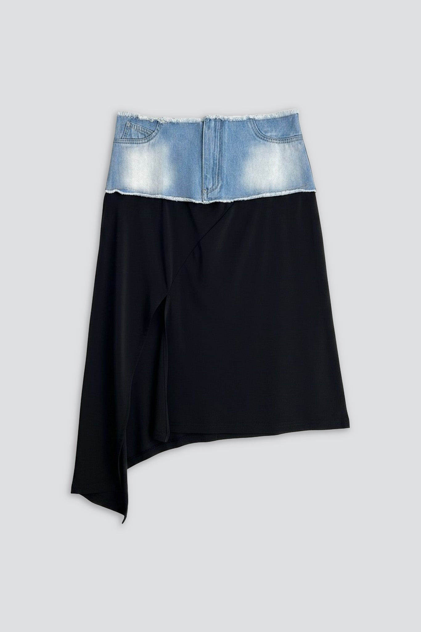 Denim Punchline Skirt