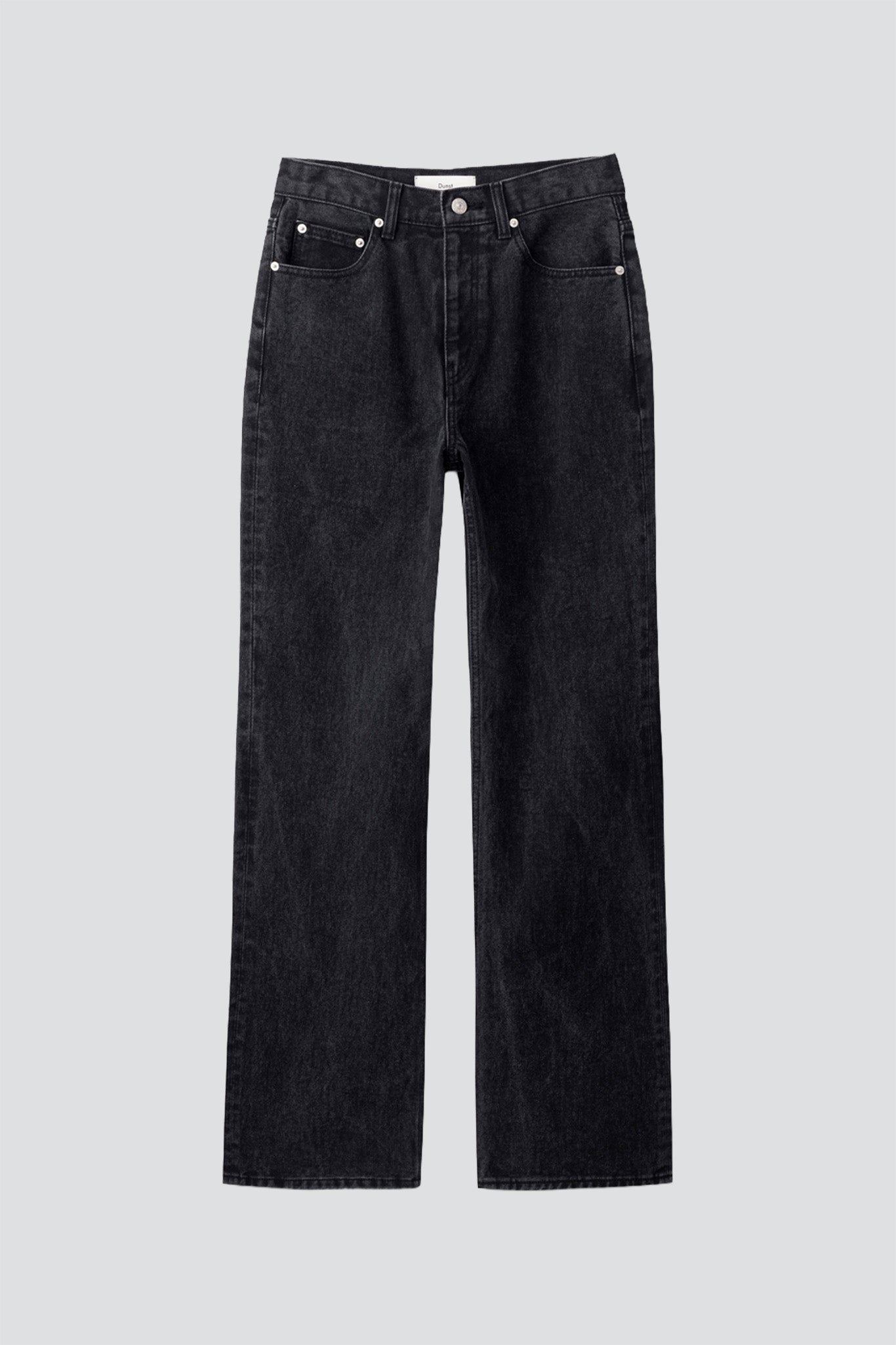 Black Relaxed Flared Jeans