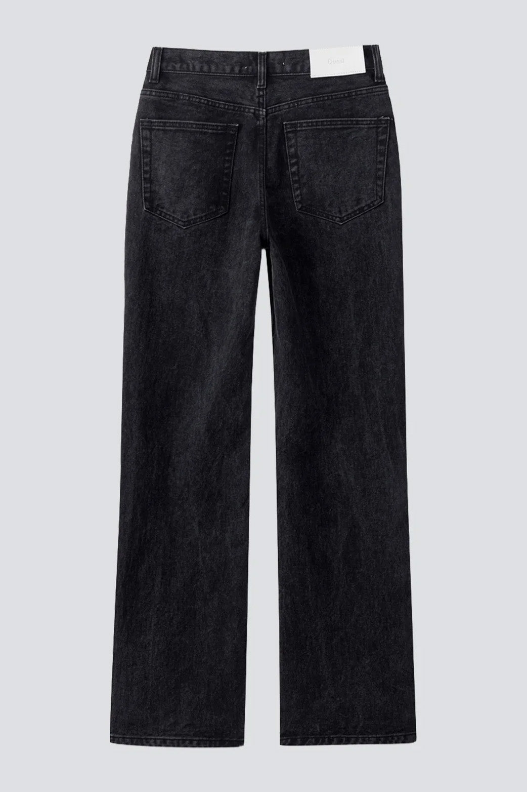 Black Relaxed Flared Jeans