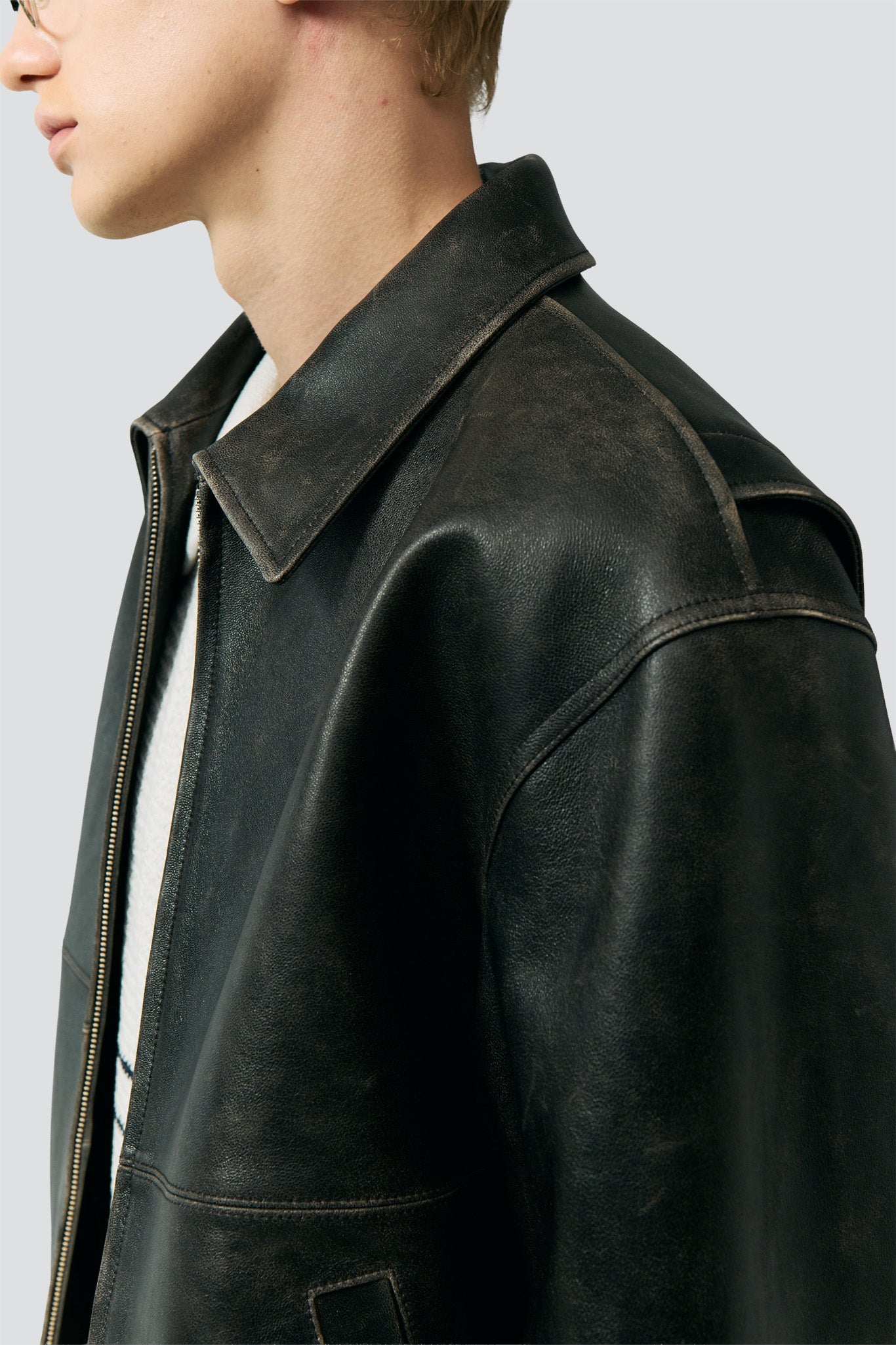 Brushed Black Unisex Drizzler Jacket