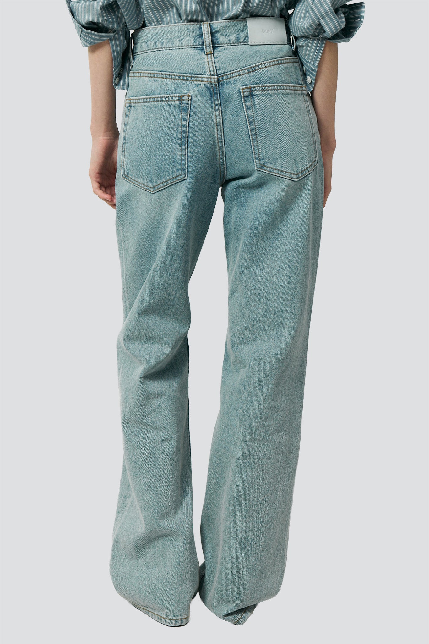 Light Blue Relaxed Flared Jeans