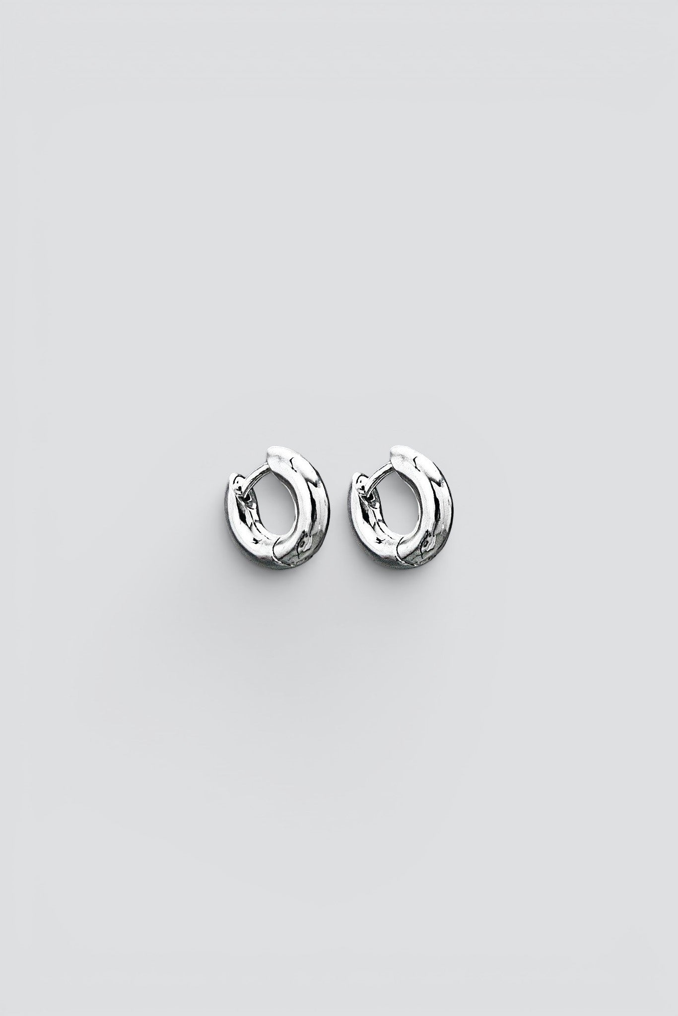 Silver EA-Braun Hoop Earrings