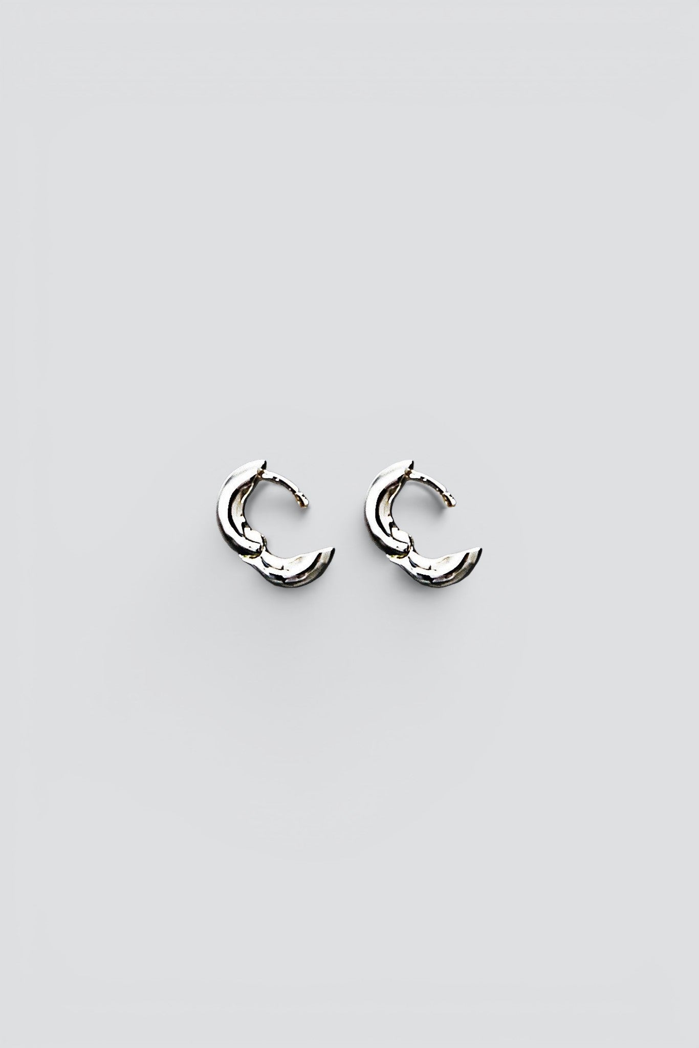 Silver EA-Braun Hoop Earrings