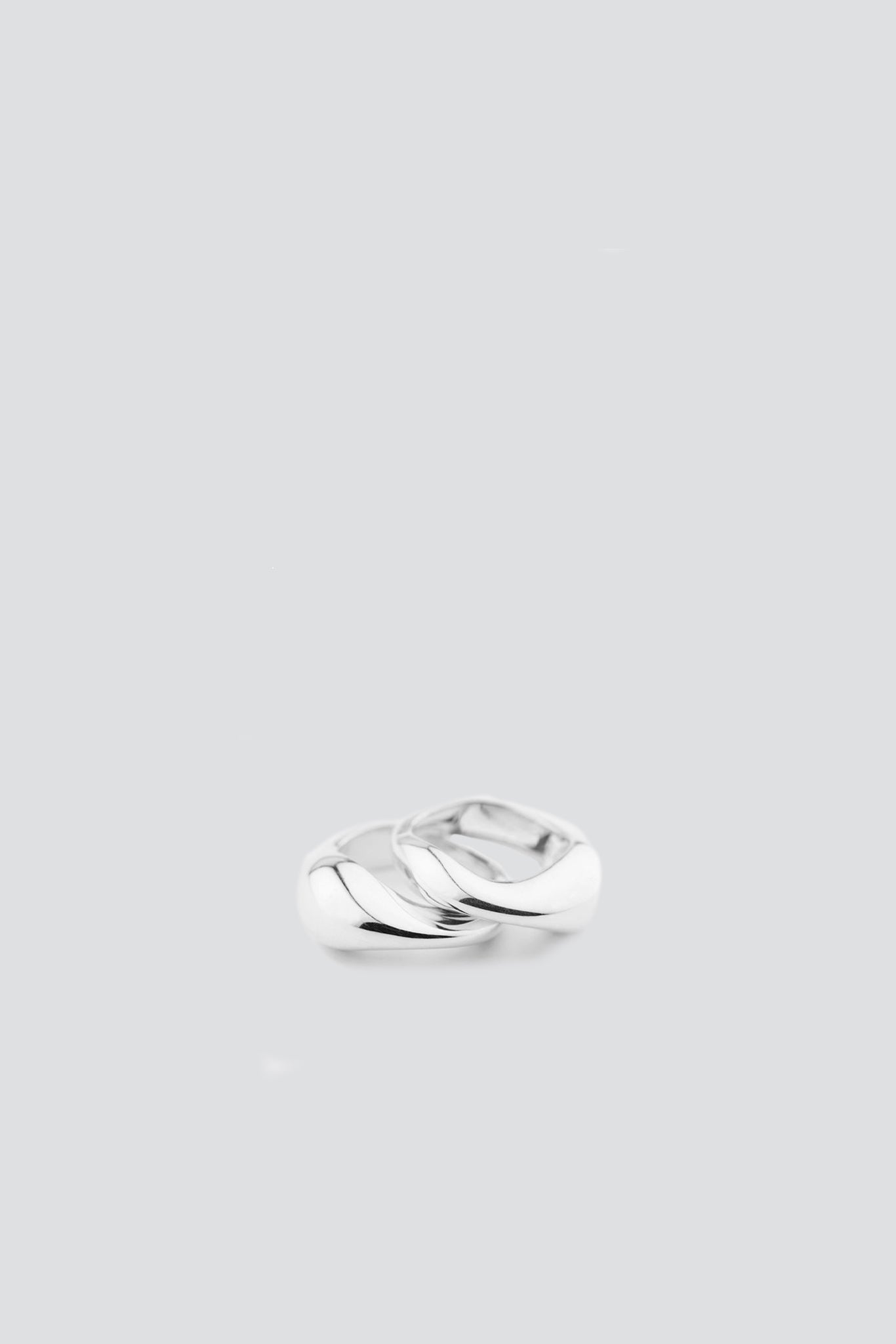 Sterling Silver Eva Double Set Ring