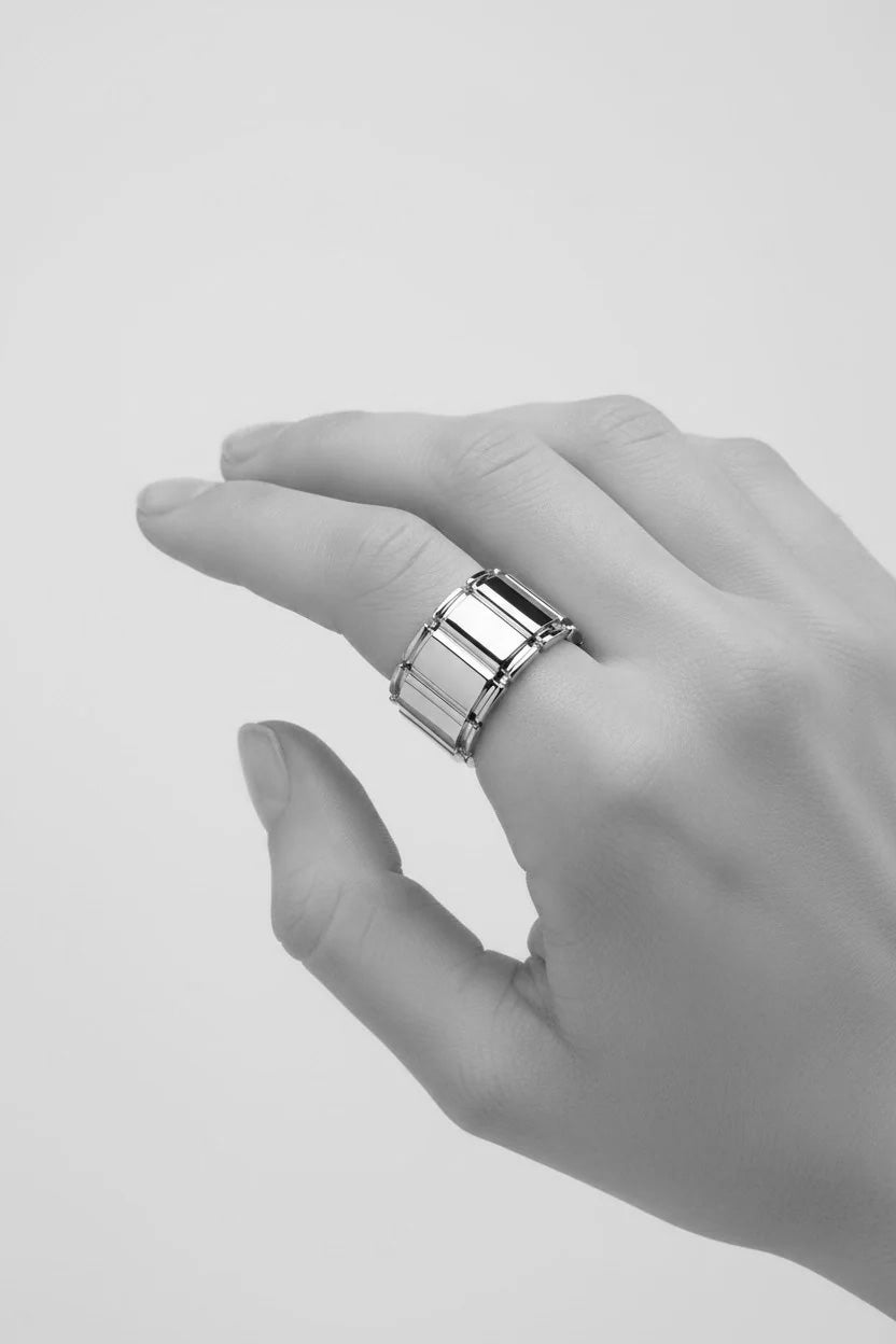 Silver RI-606 Ring