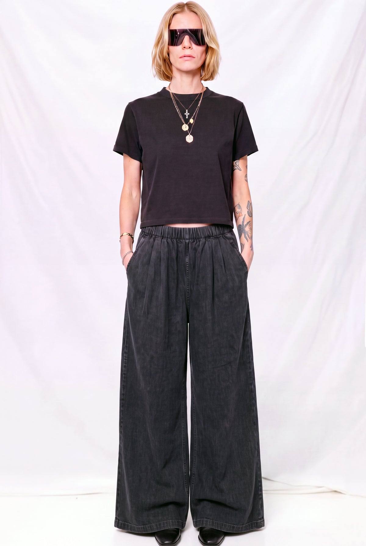 Black Indigo Disco Denim Pant