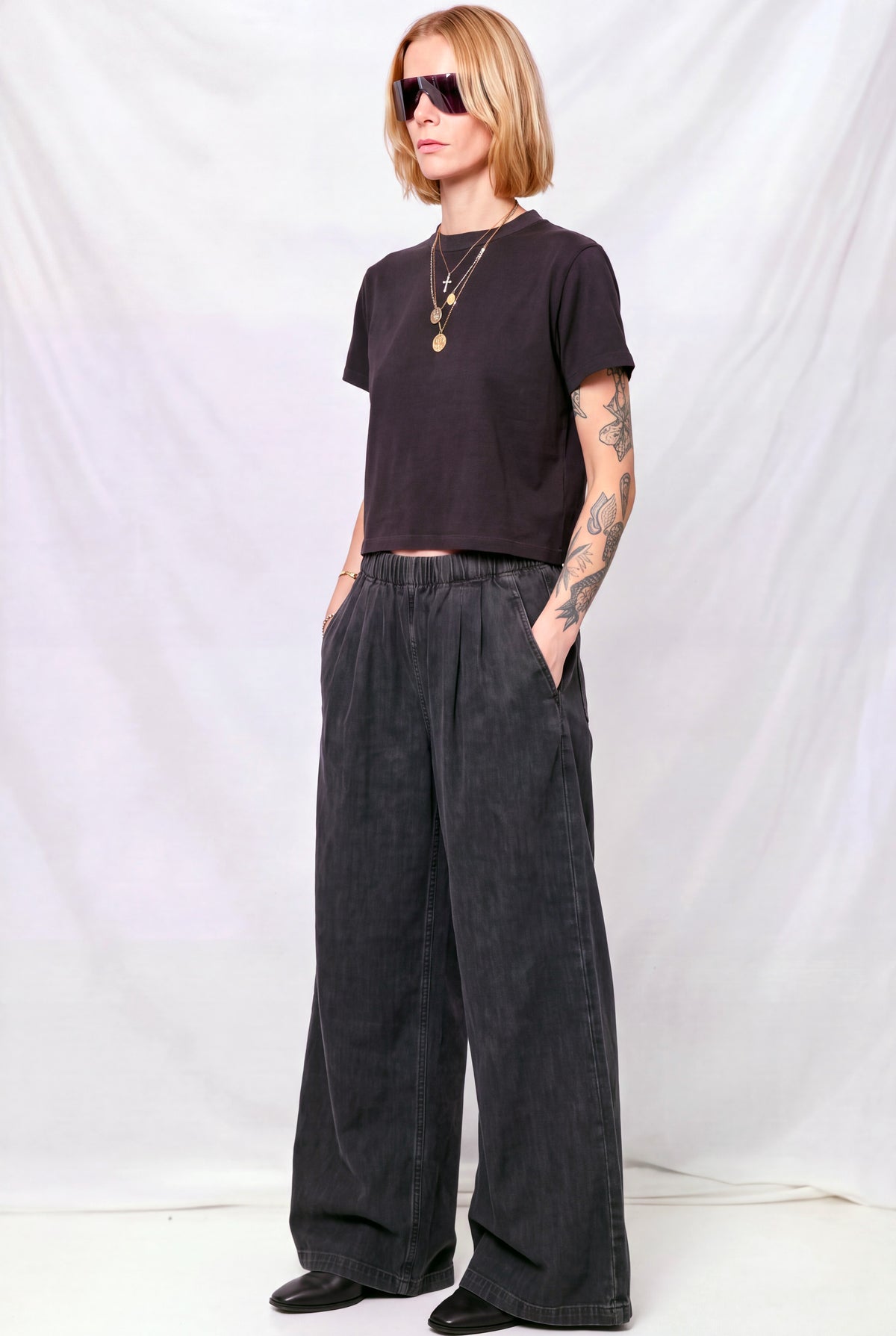 Black Indigo Disco Denim Pant