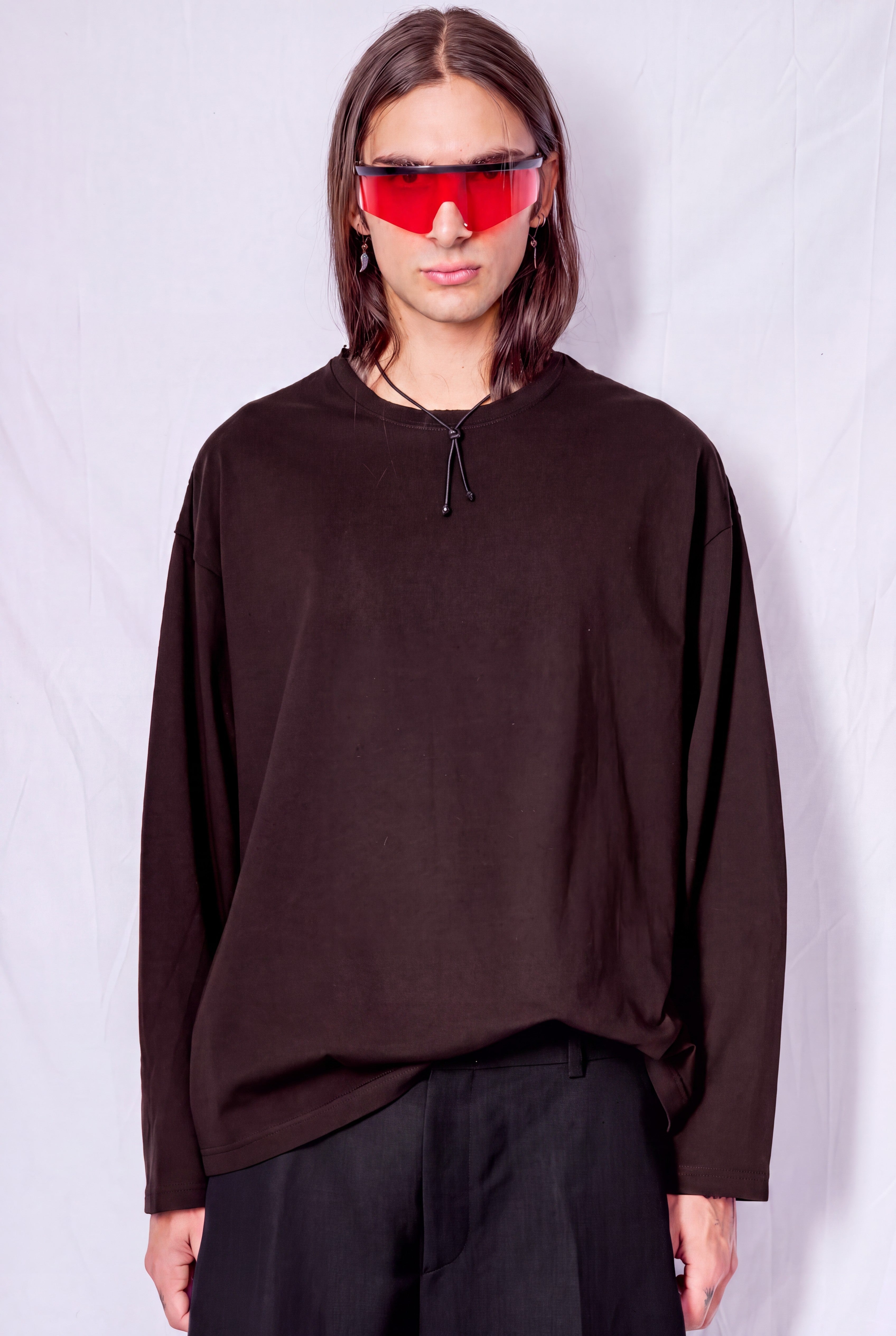 Brown Loose Long Sleeve