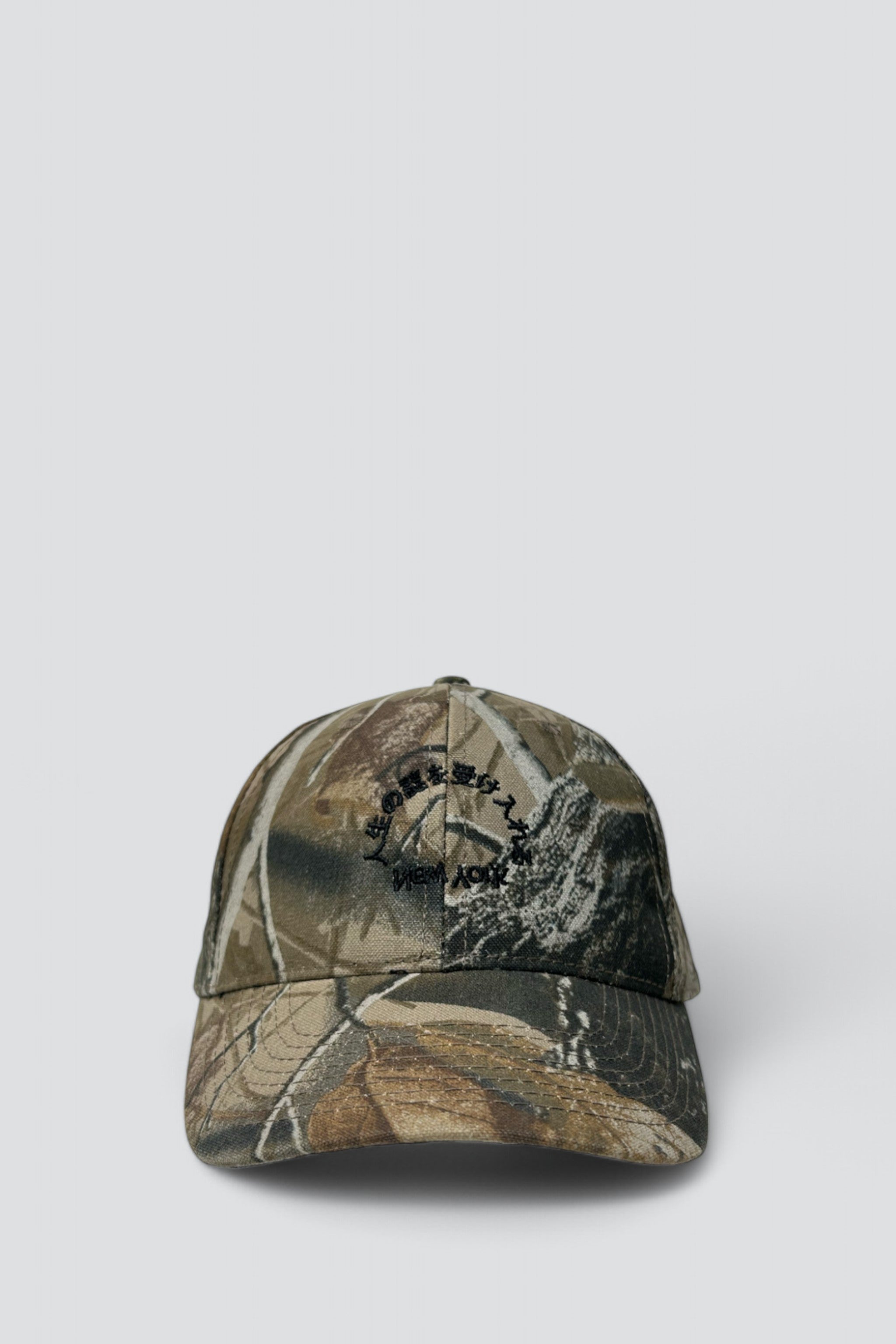 Embrace Mystery Embroidered Hat - Tree Camo/Black