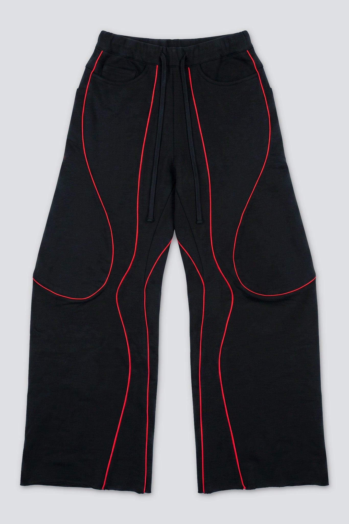 Black/Red Engineered Jogger