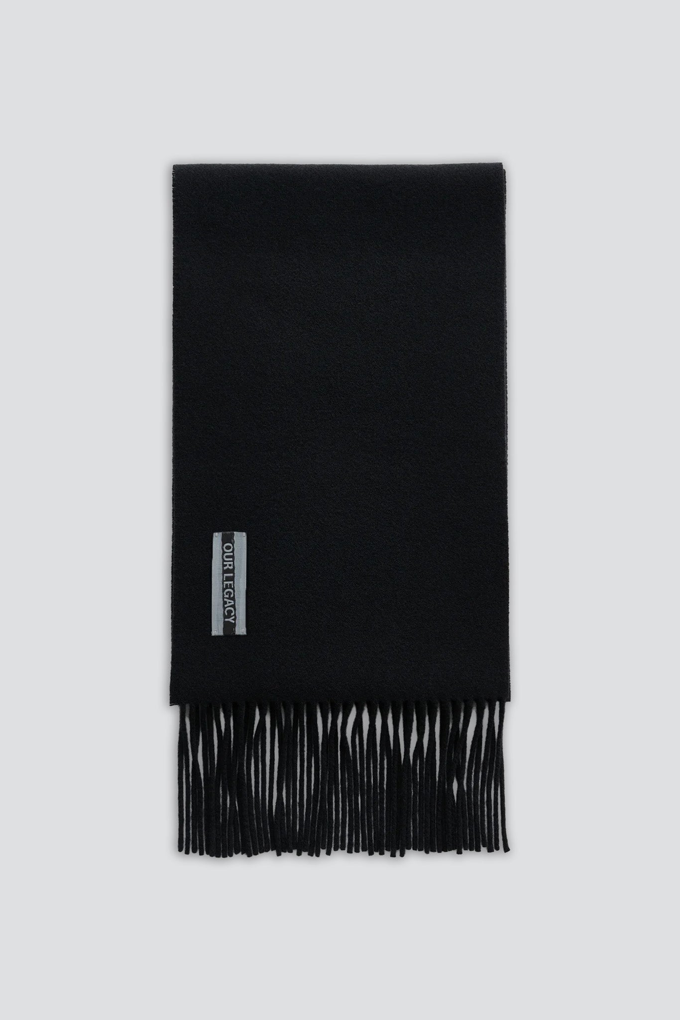 Black Double Wool Estate Scarf