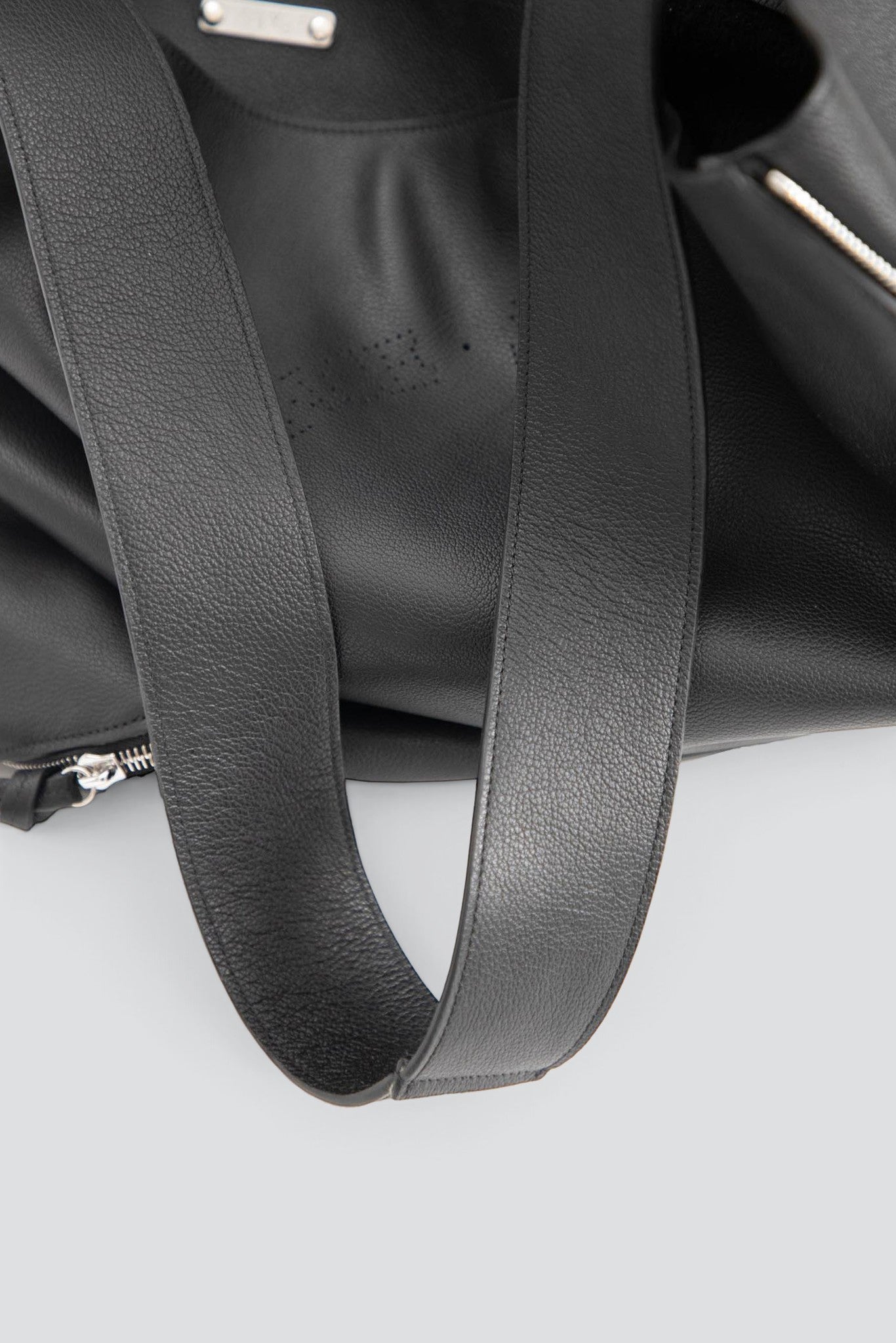 Black Perforation Expanding Bag