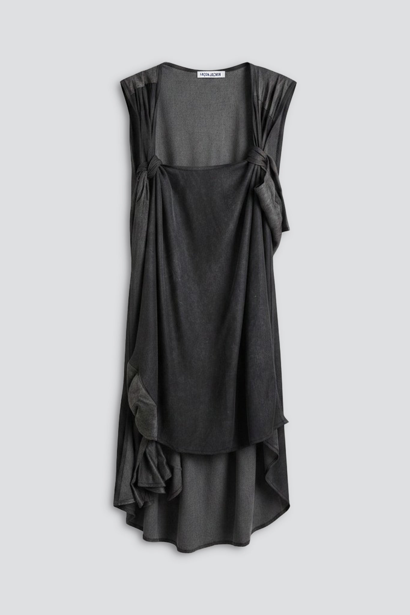 Dark Grey Theodora Sheet Top