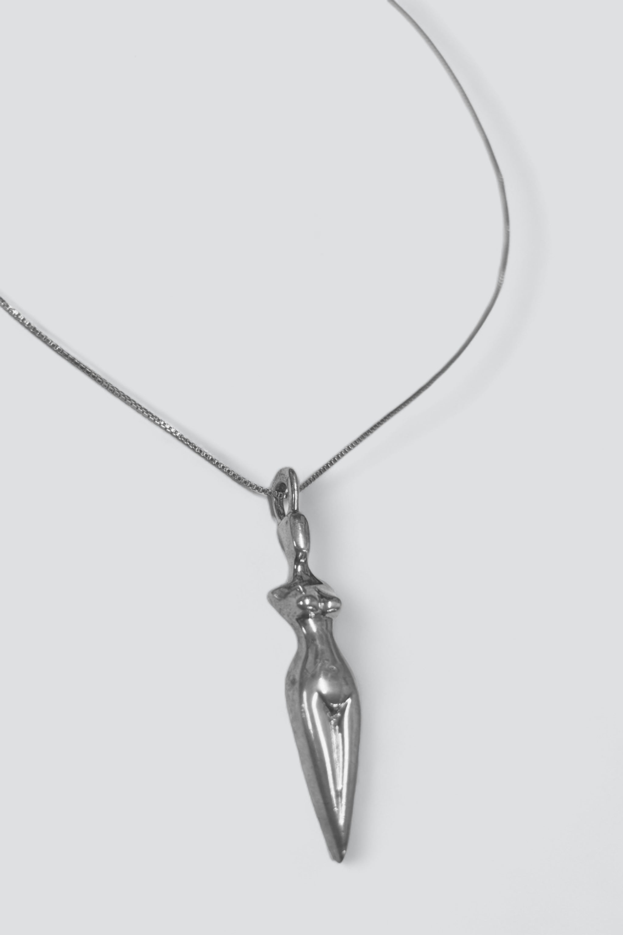 Sterling Silver Femme Pendant Box Chain