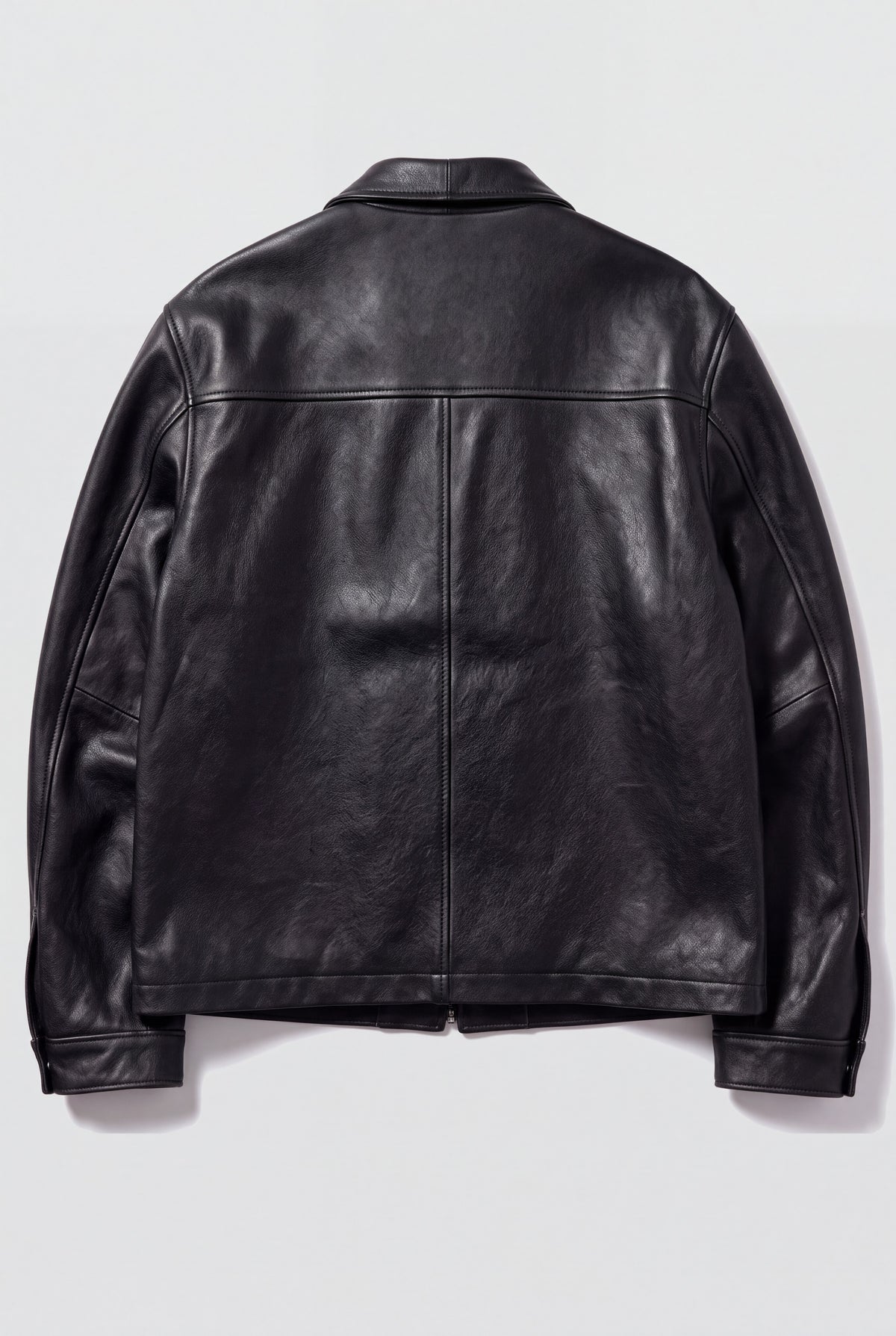 Black Leather Zip Jacket