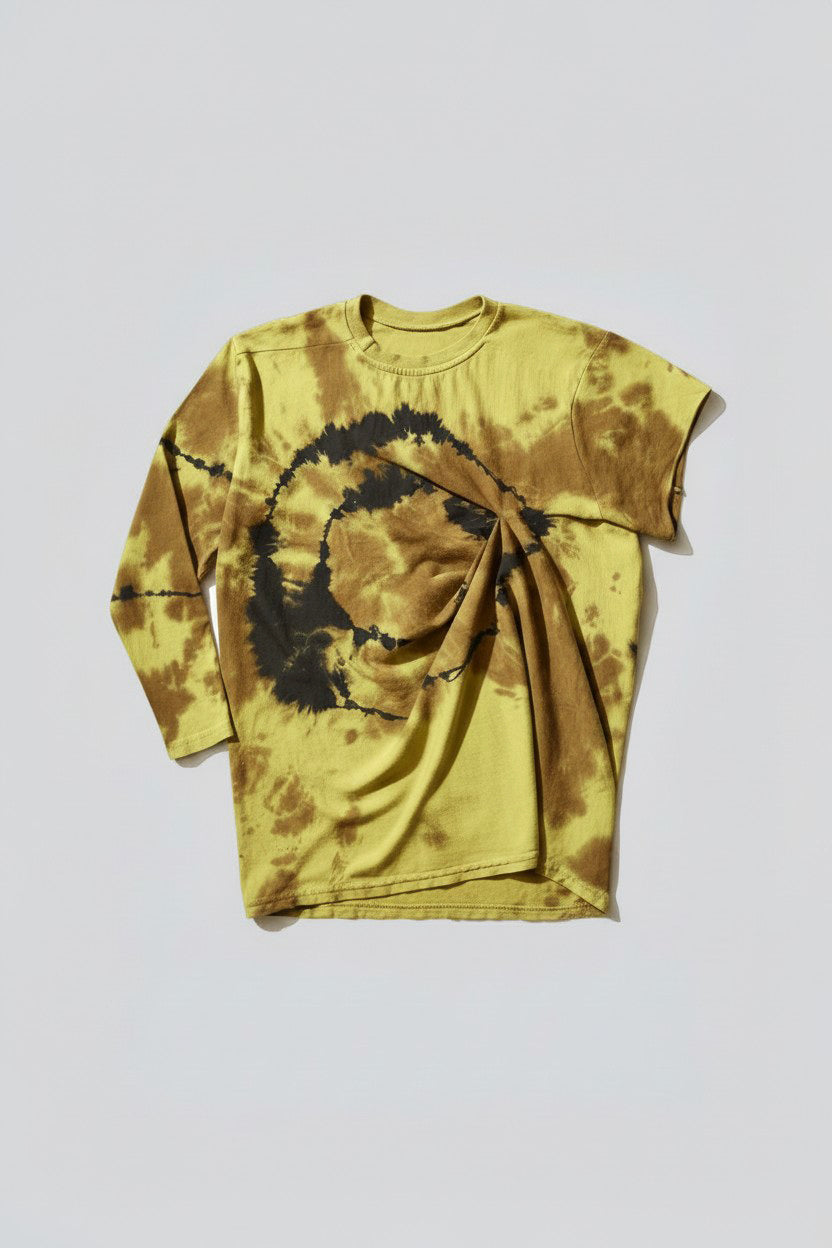 Tie Dye Shifted Sleeve Top