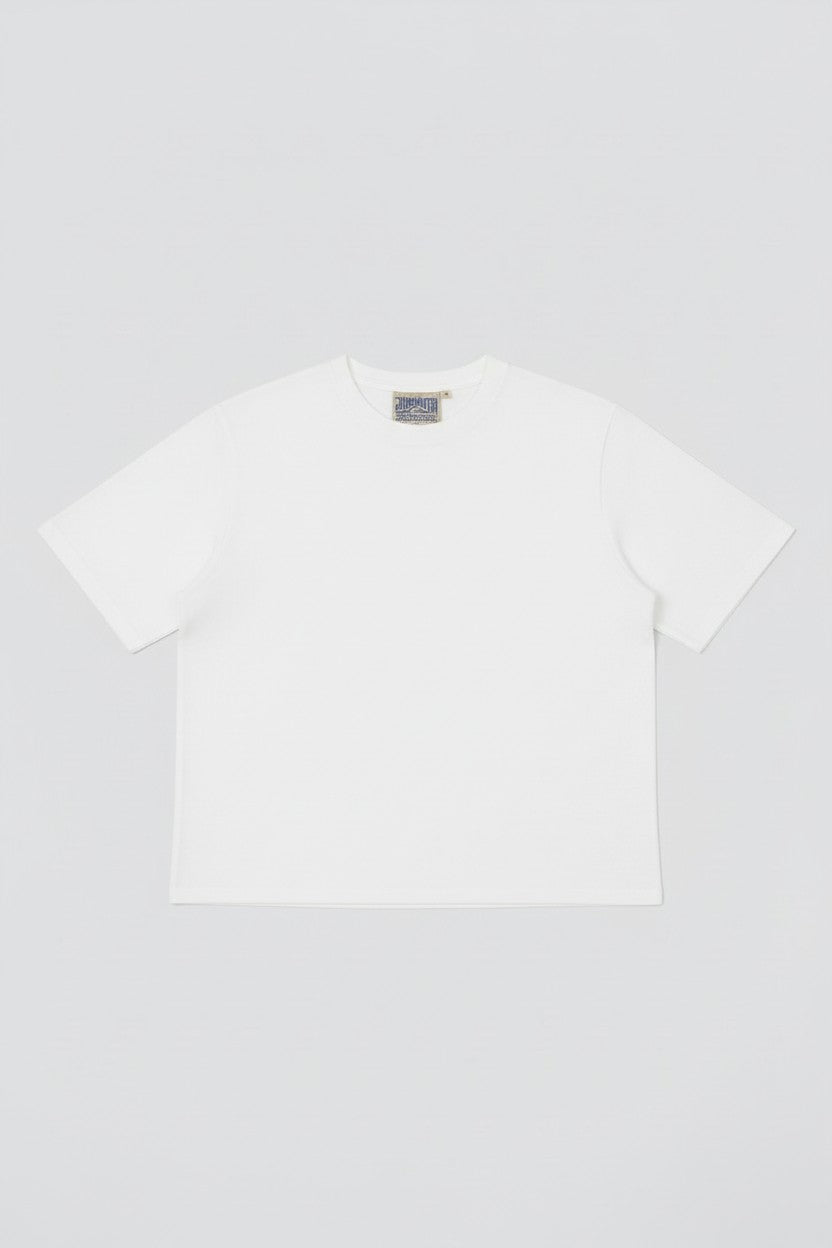 White Cropped Silverlake Tee