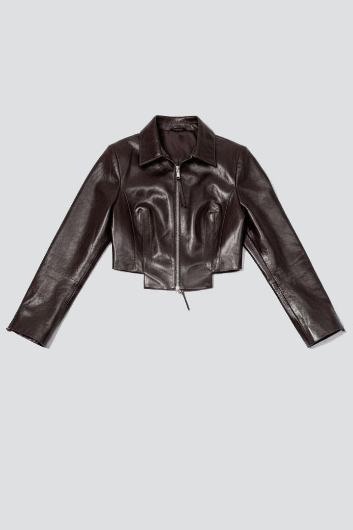 Brown Kamen Leather Jacket
