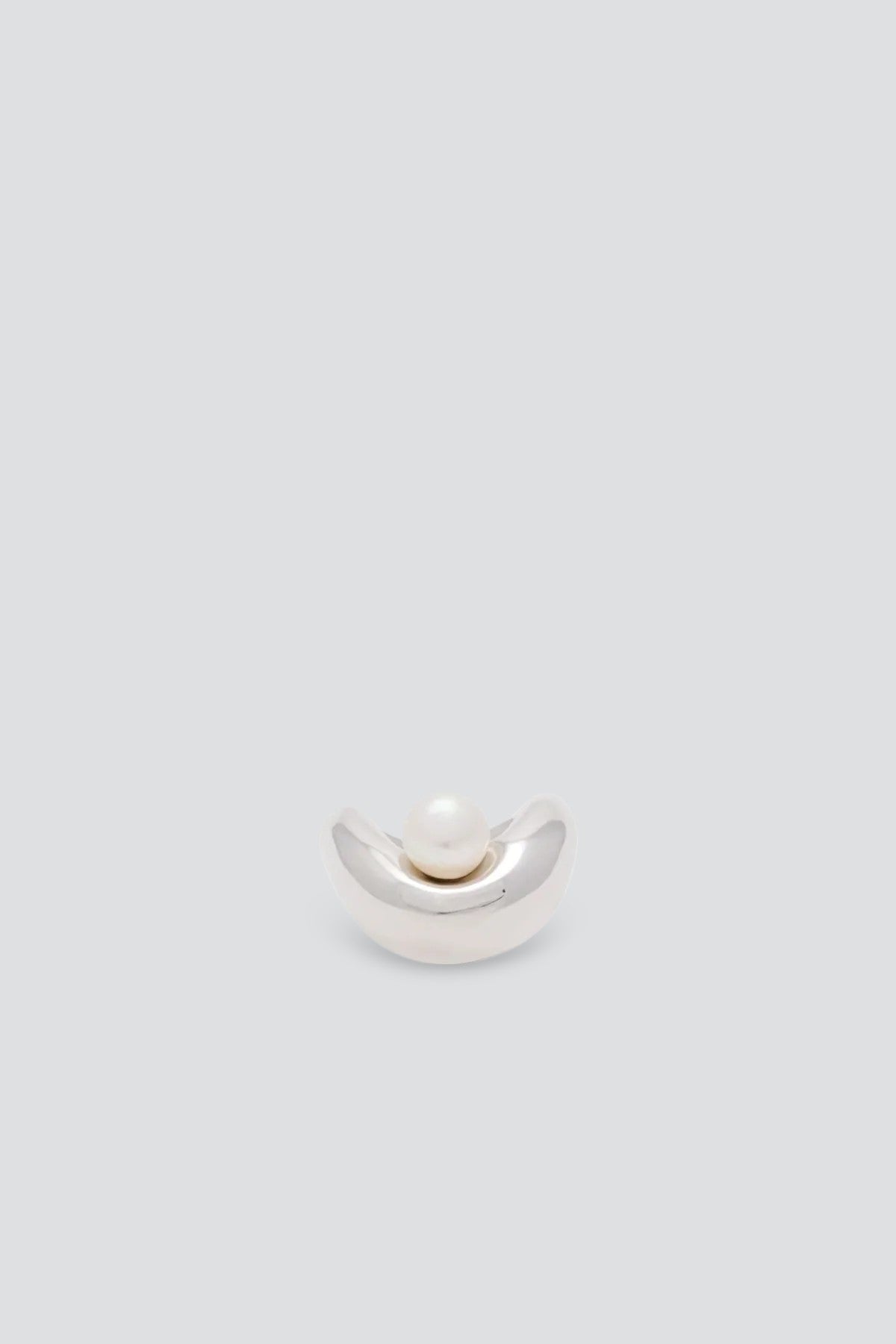 Sterling Silver Forma Pearl Ring
