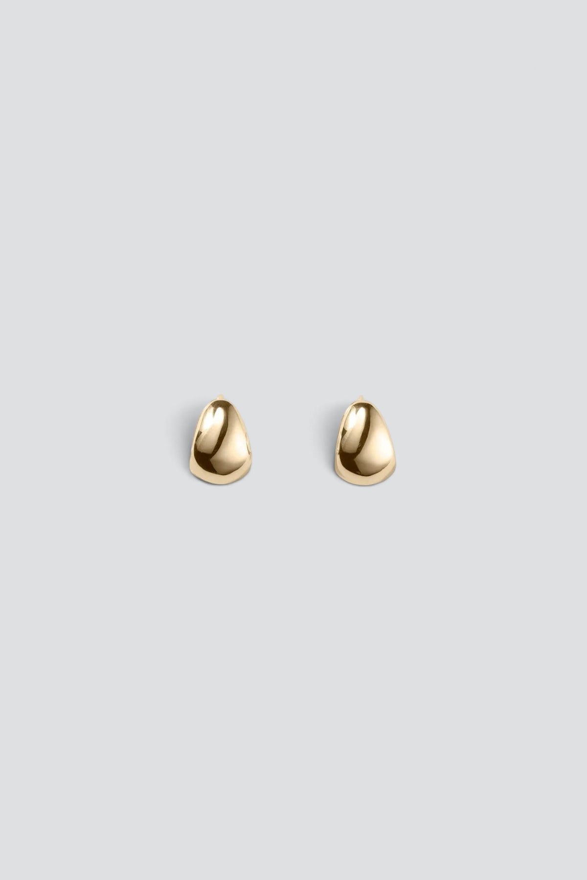 Gold Plated Sterling Silver Petite Gentle Slope Hoops