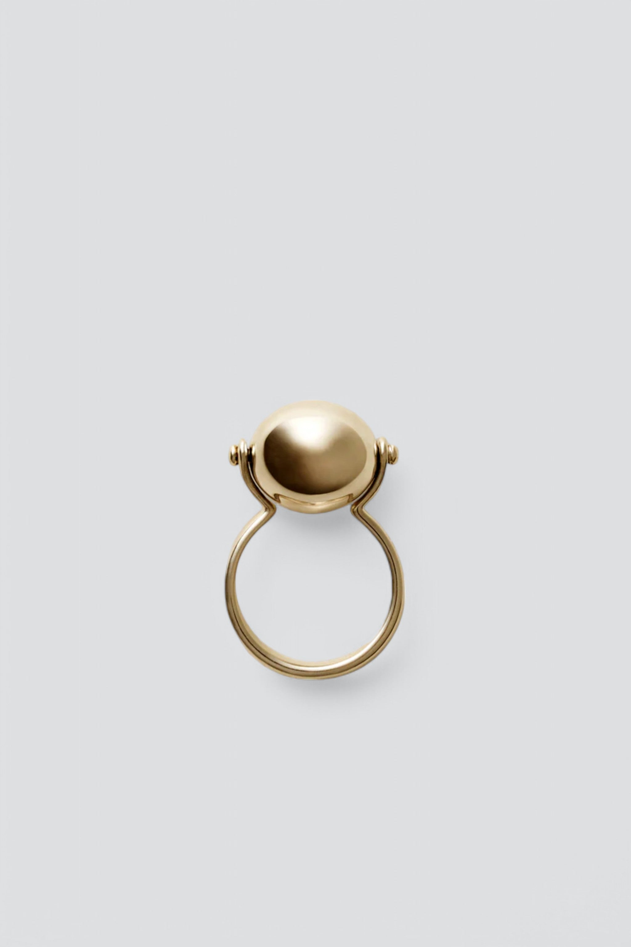 Gold Small Ellipse Ring