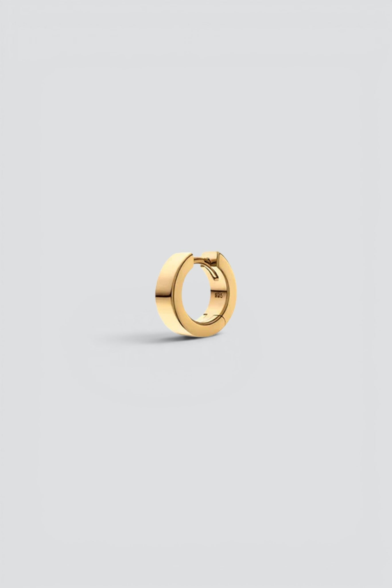 Gold Vermeil 4mm Huggie Earring