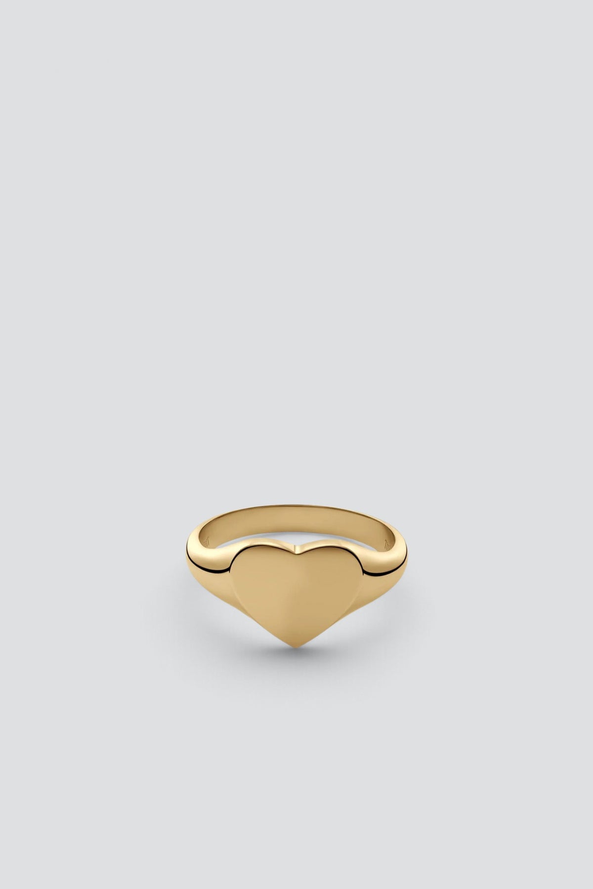 Gold Vermeil Heart Signet Ring