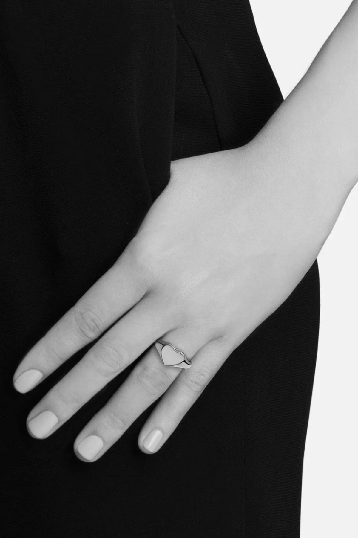 Gold Vermeil Heart Signet Ring