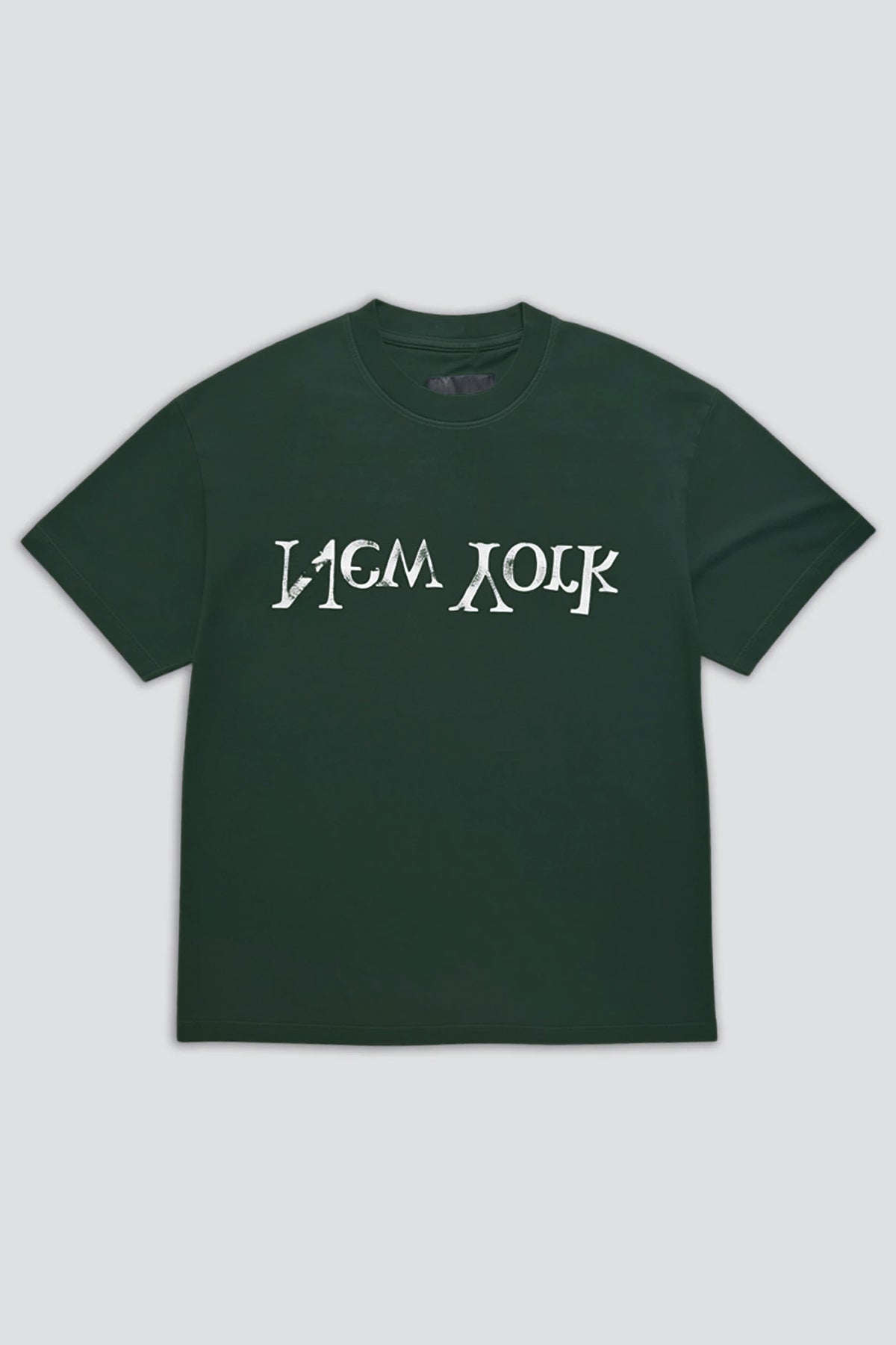 Retro Green Faded New York Logo T-Shirt