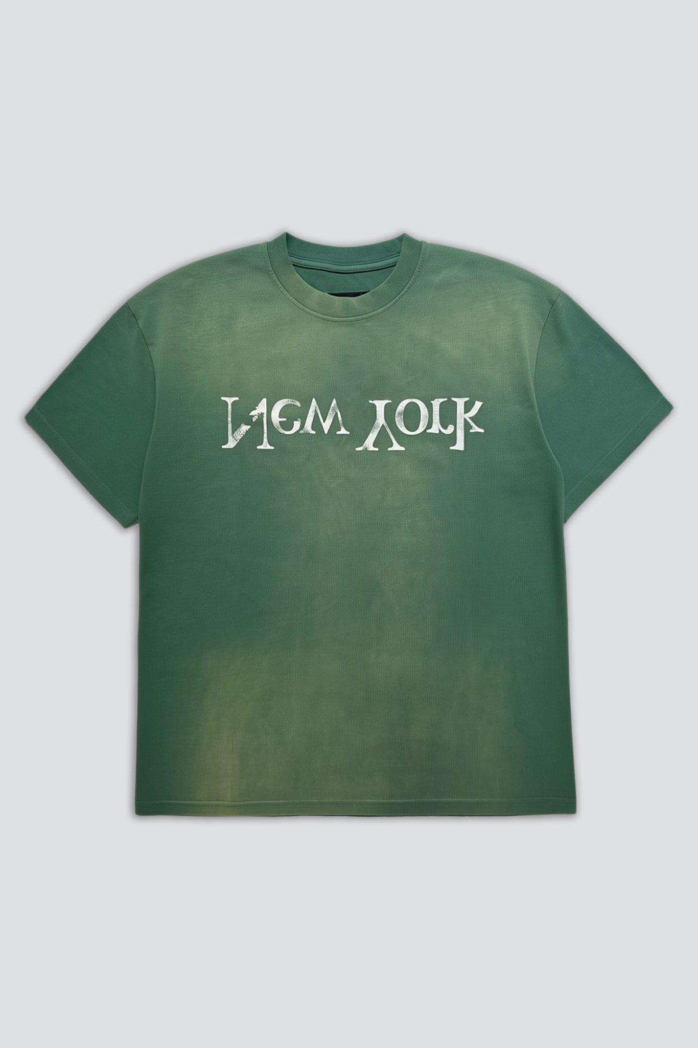 Green Faded New York Logo T-Shirt