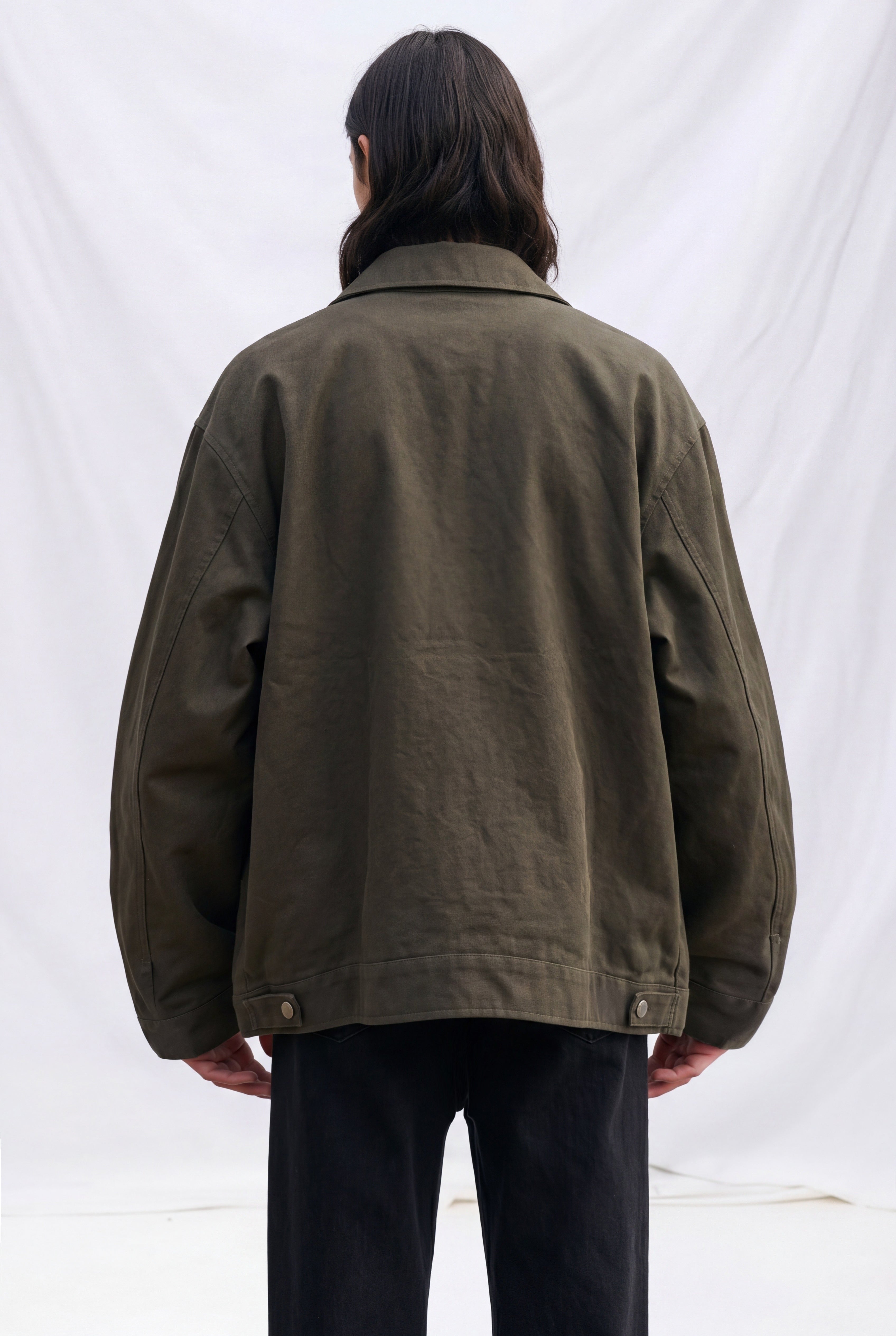 Green Wax Fireman Box Jacket