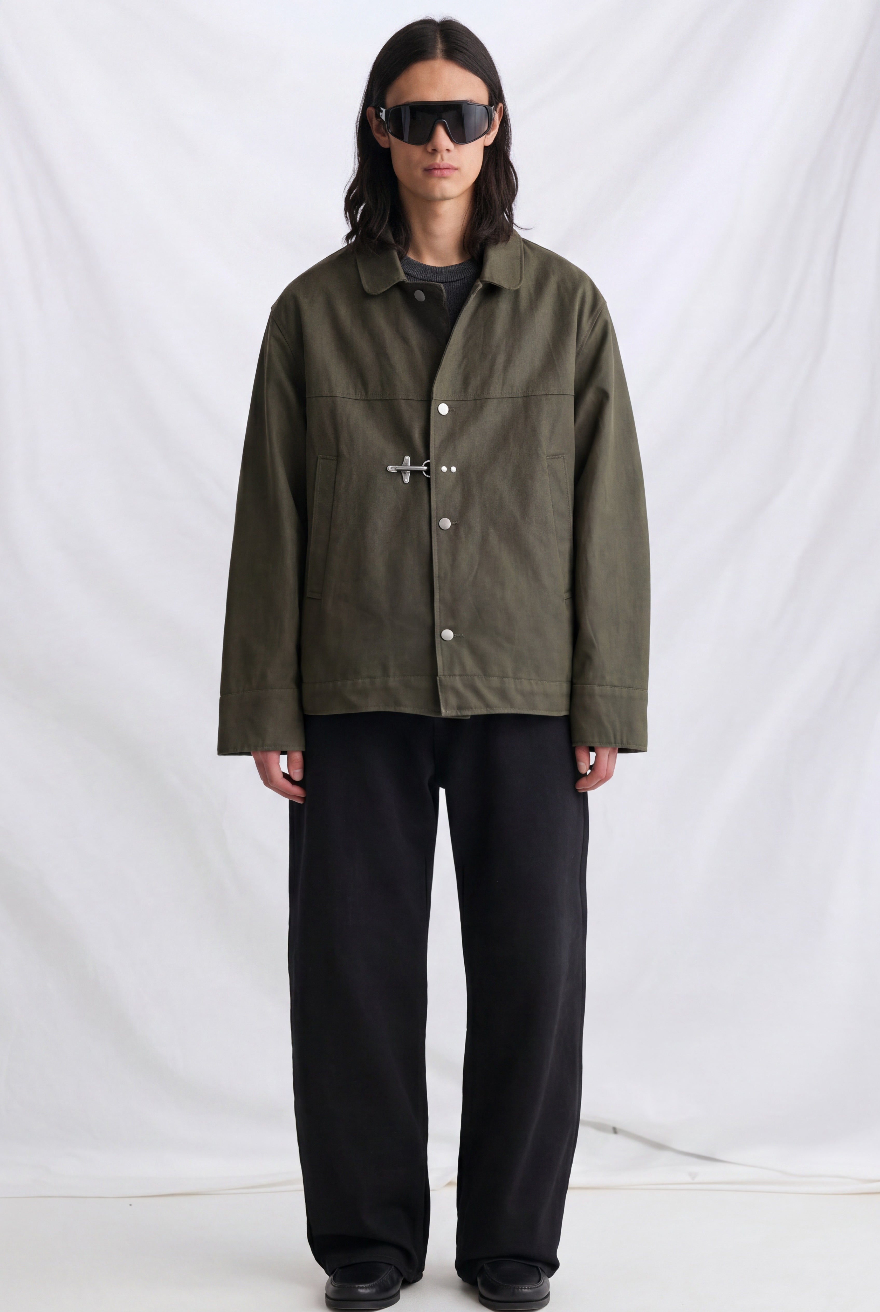 Green Wax Fireman Box Jacket