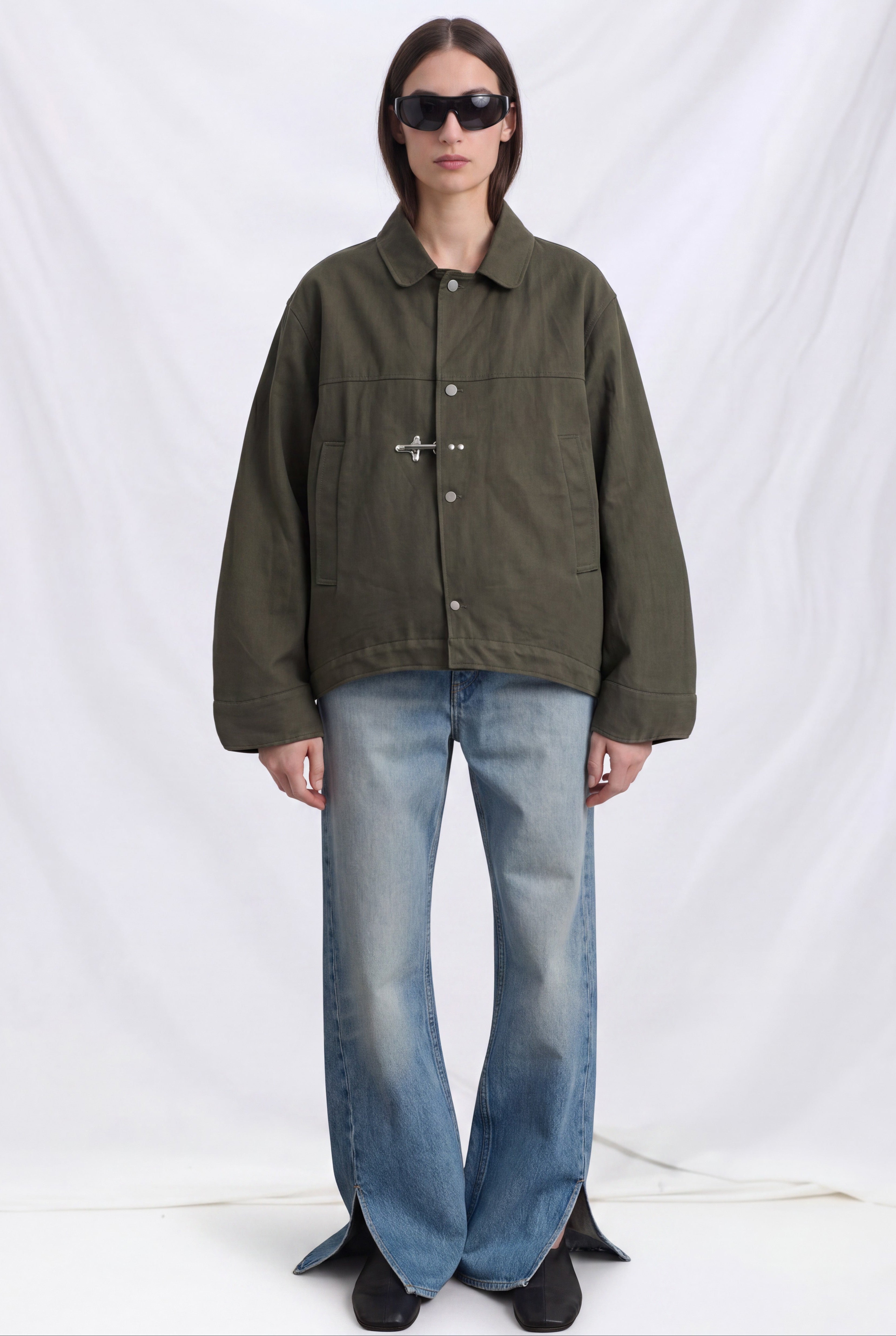 Green Wax Fireman Box Jacket
