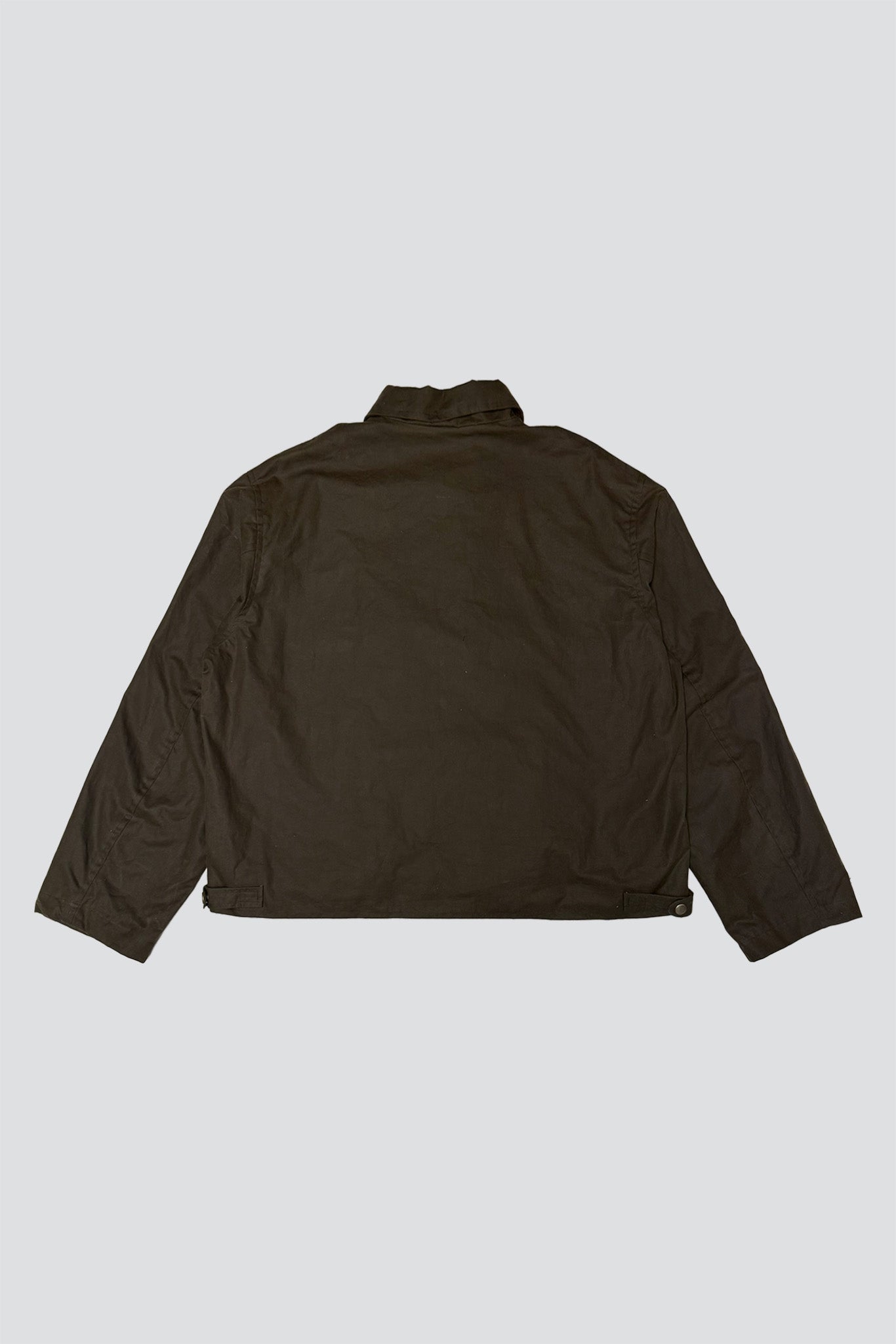 Brown Wax Pocket Zip Jacket