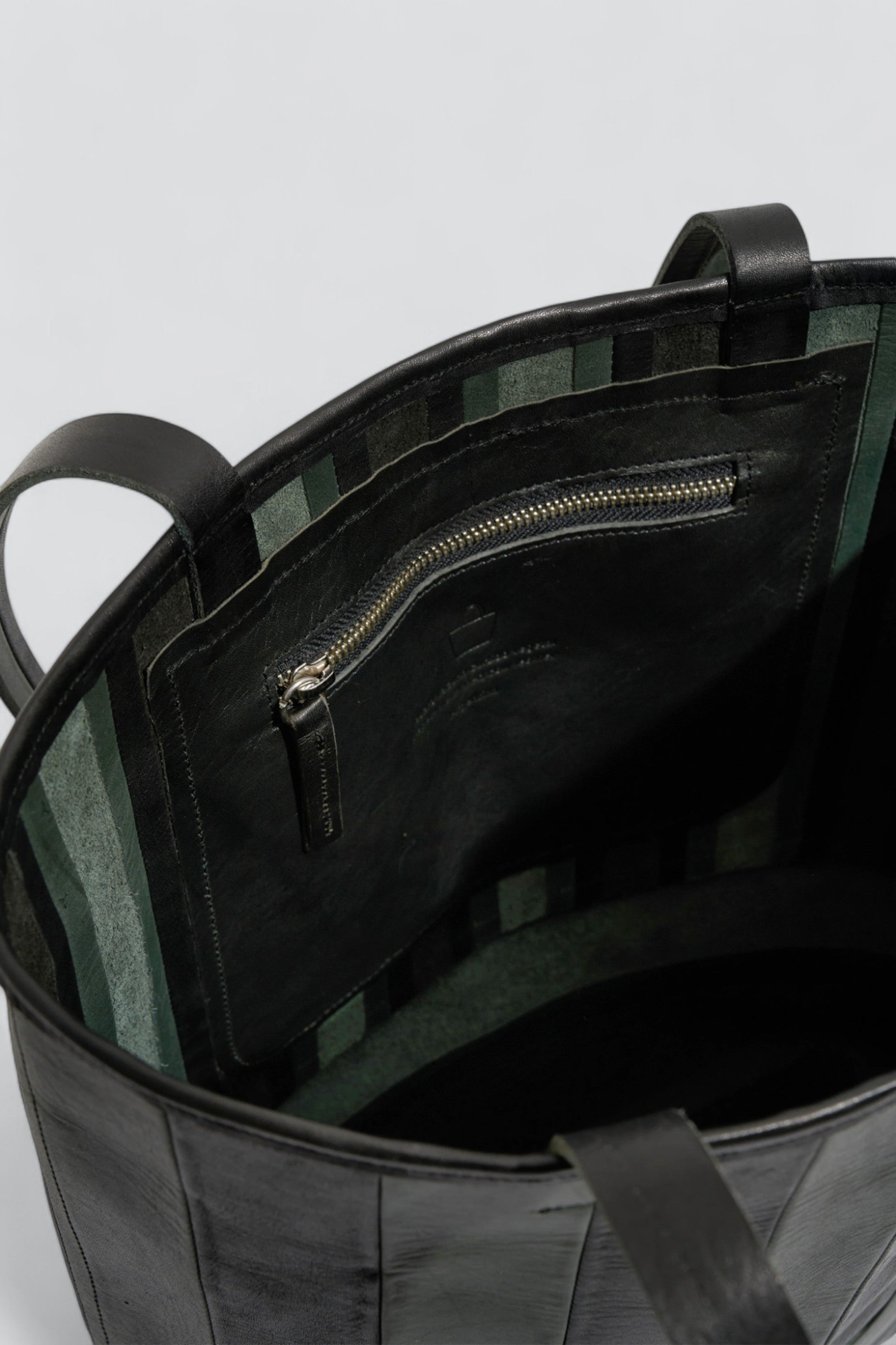 Green/Black Striped Cabildo Tote - Nimes – Assembly New York