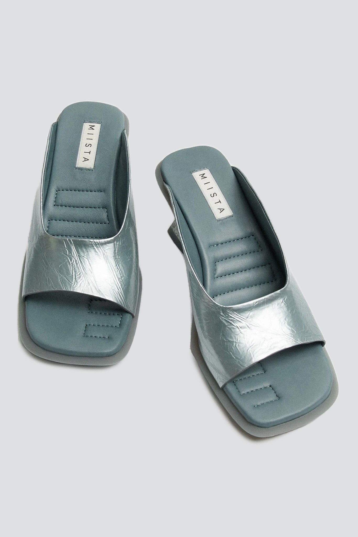 Grey Janaina Mule Sandals