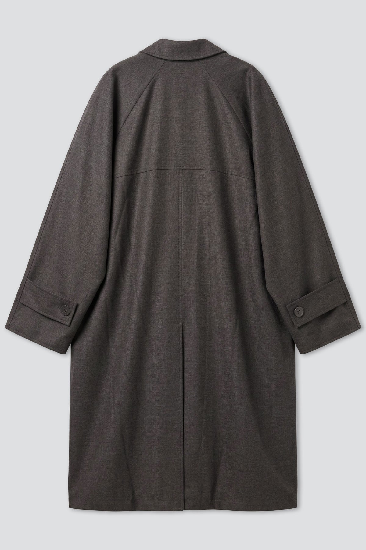 Grey/Black Oversized Double Sided Trench Coat