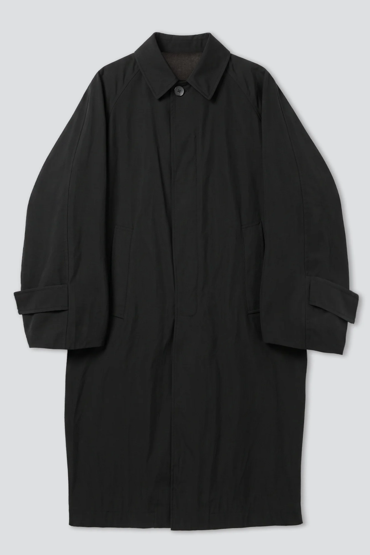 Grey/Black Oversized Double Sided Trench Coat