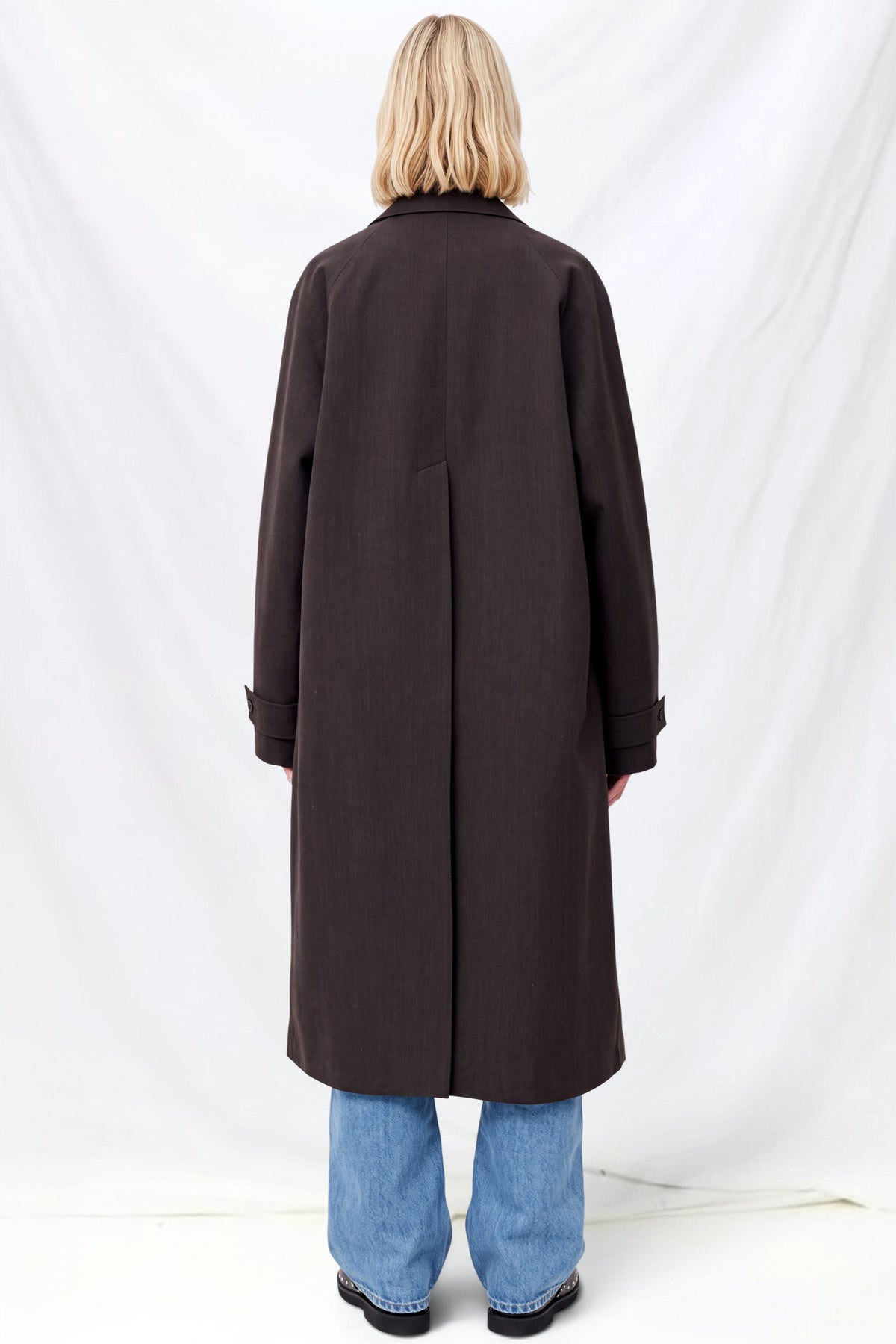 Brown Marl Holin Trench Coat