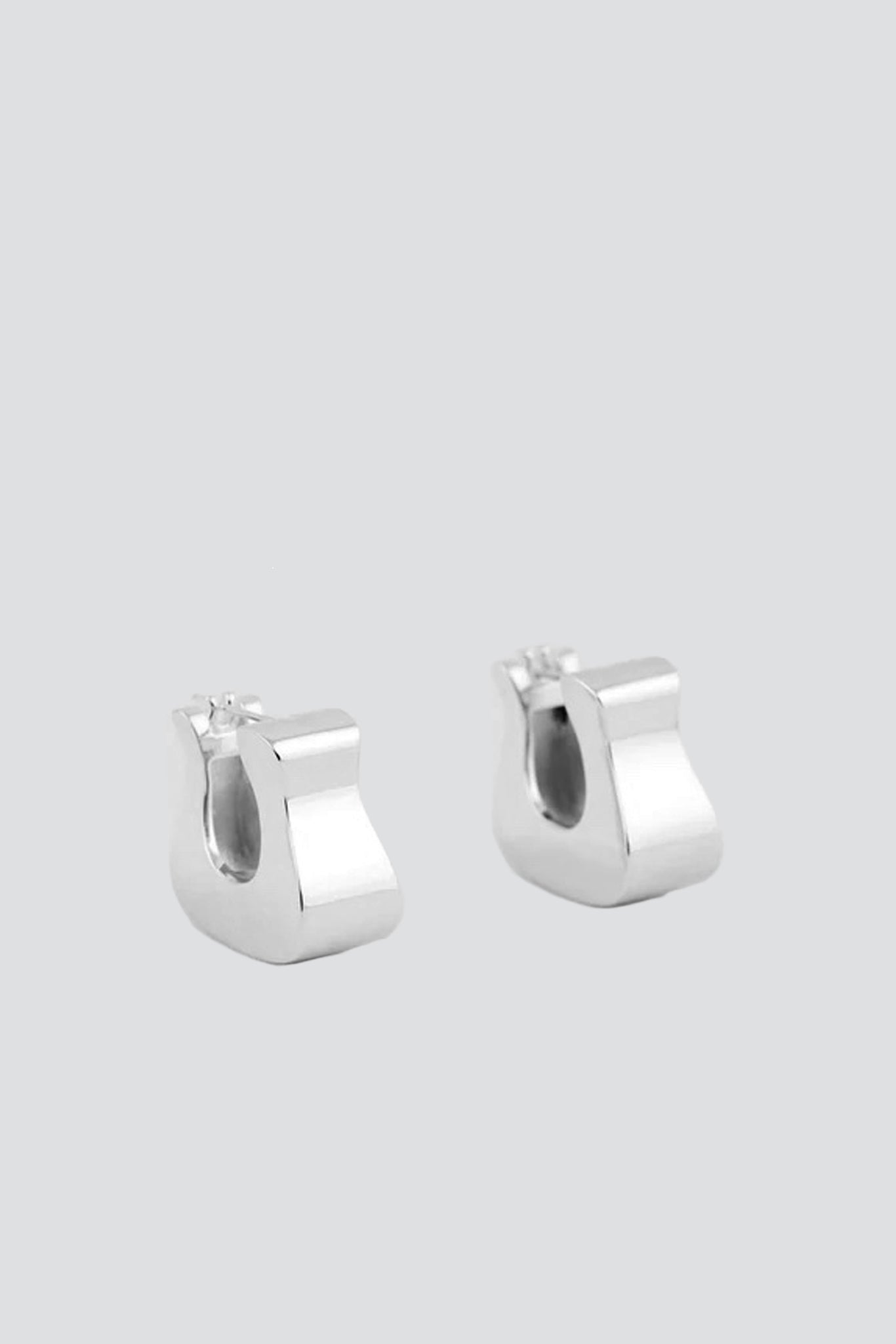 Sterling Silver Hoof Earrings