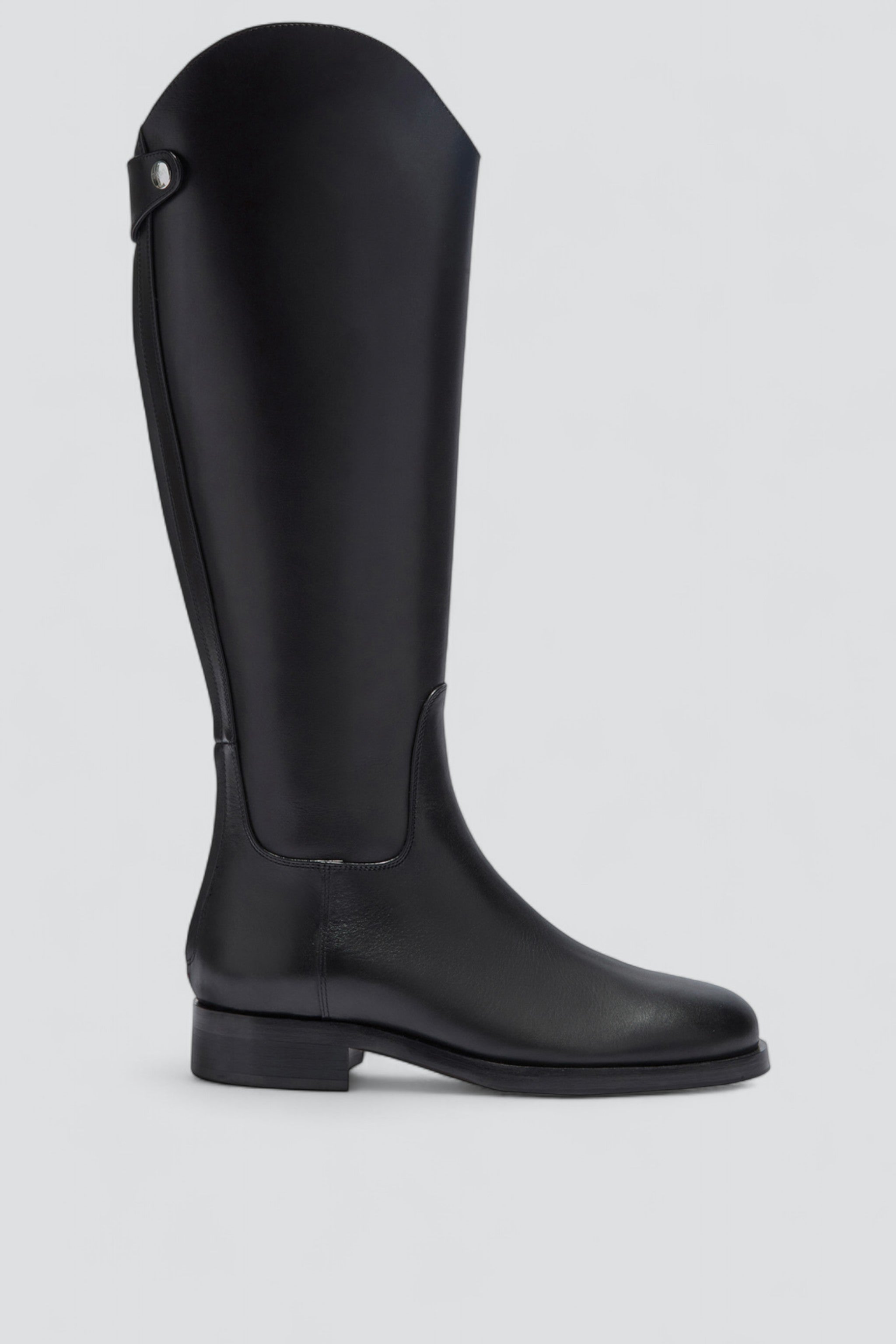 Black Hector Calf Leather Boot