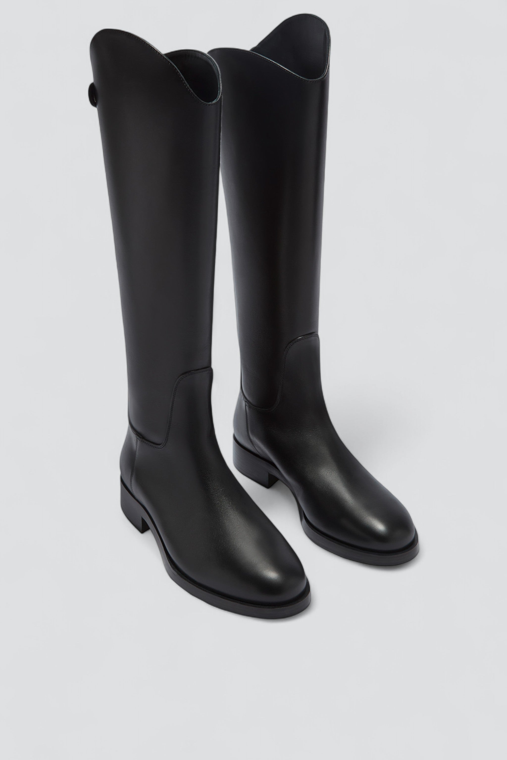 Black Hector Calf Leather Boot